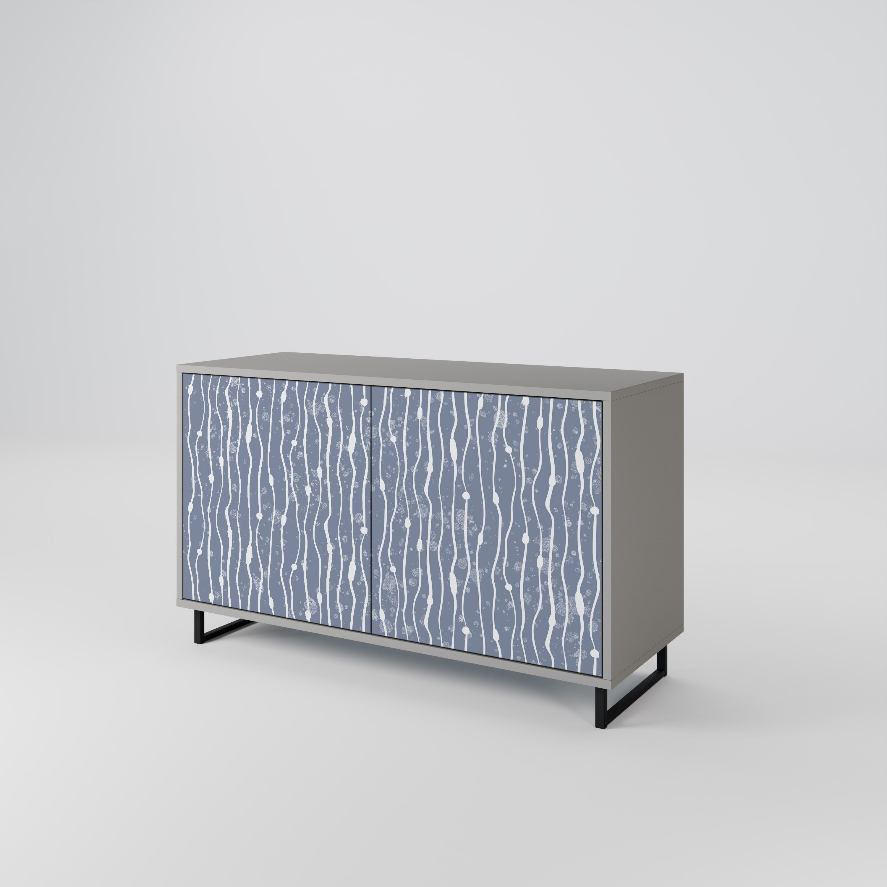 GRAPHITE RAIN Sideboard mit 2 Türen in Grau