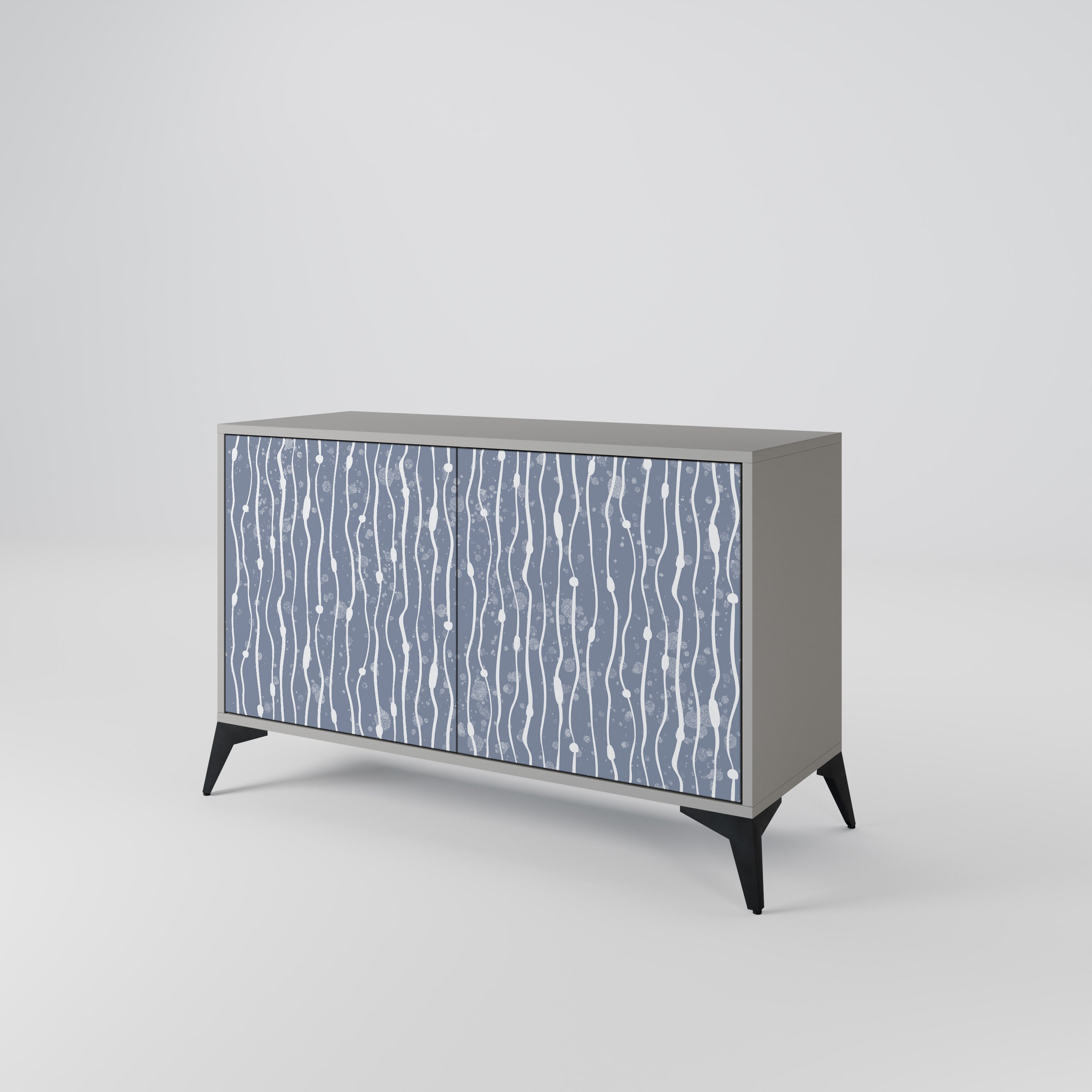 GRAPHITE RAIN Sideboard mit 2 Türen in Grau