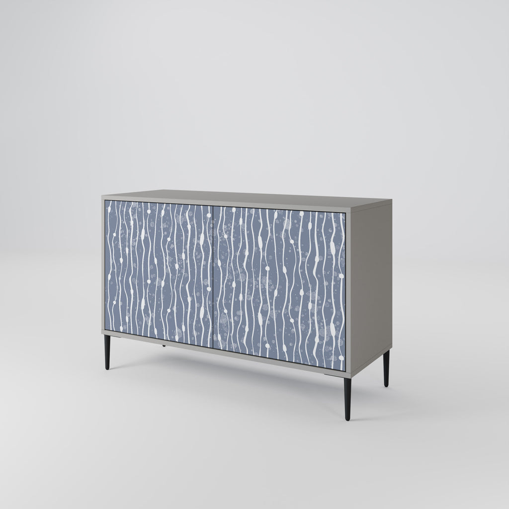 GRAPHITE RAIN Sideboard mit 2 Türen in Grau