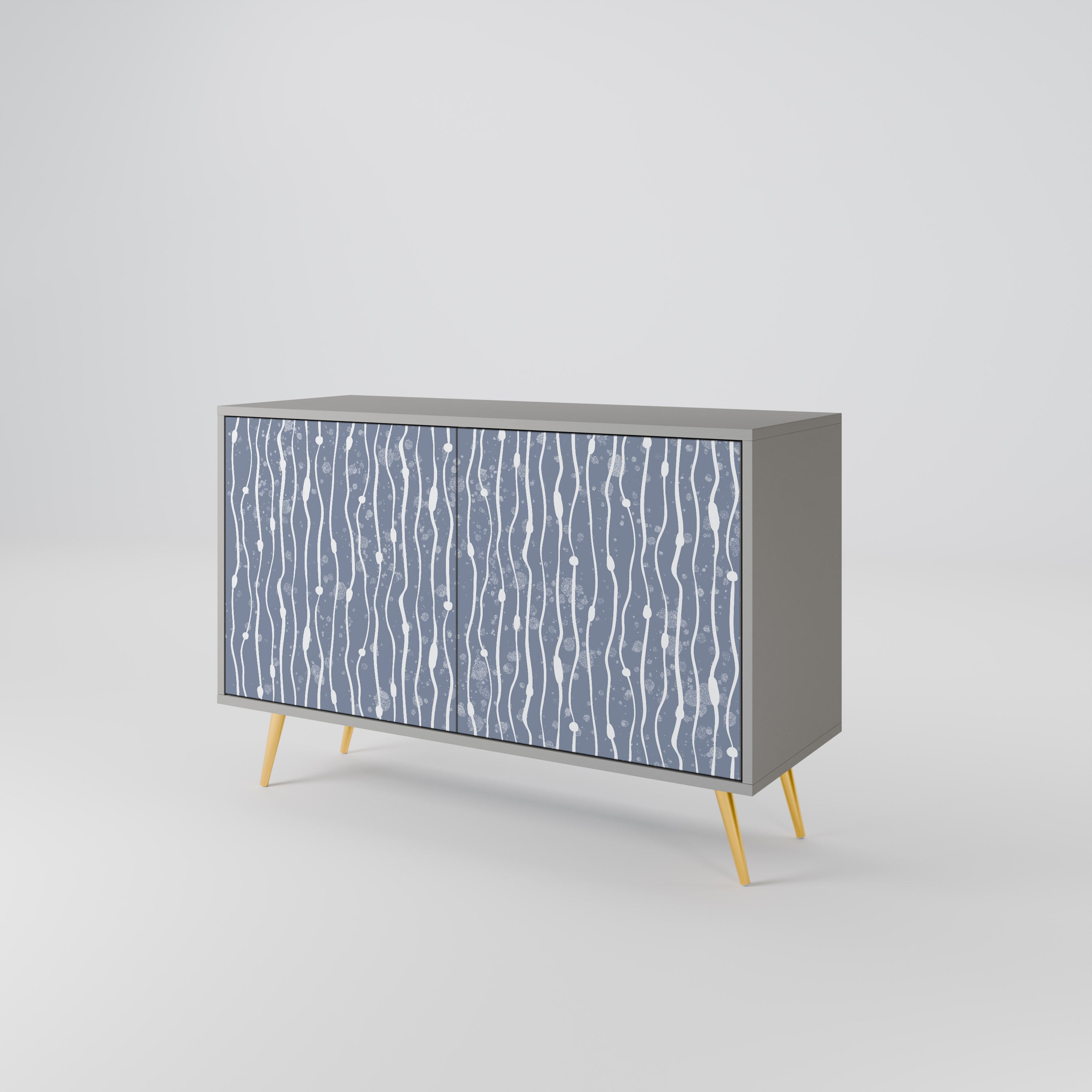 GRAPHITE RAIN Sideboard mit 2 Türen in Grau