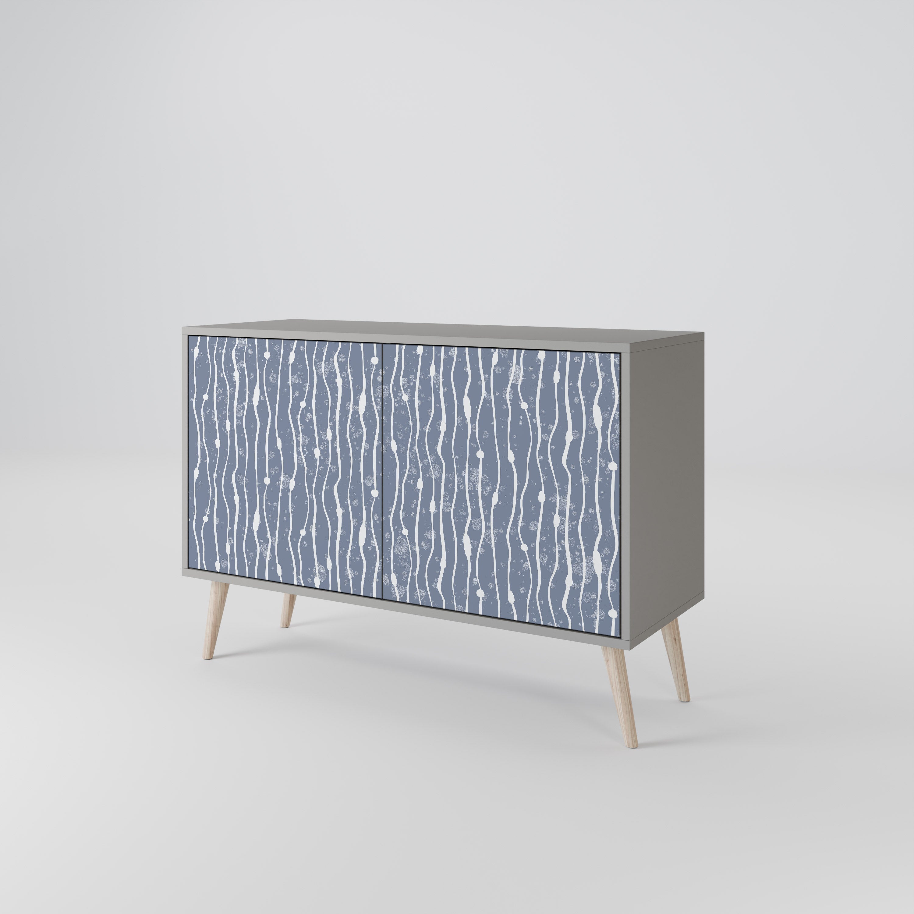 GRAPHITE RAIN Sideboard mit 2 Türen in Grau