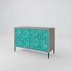 TURQUOISE RAIN Sideboard mit 2 Türen in Grau