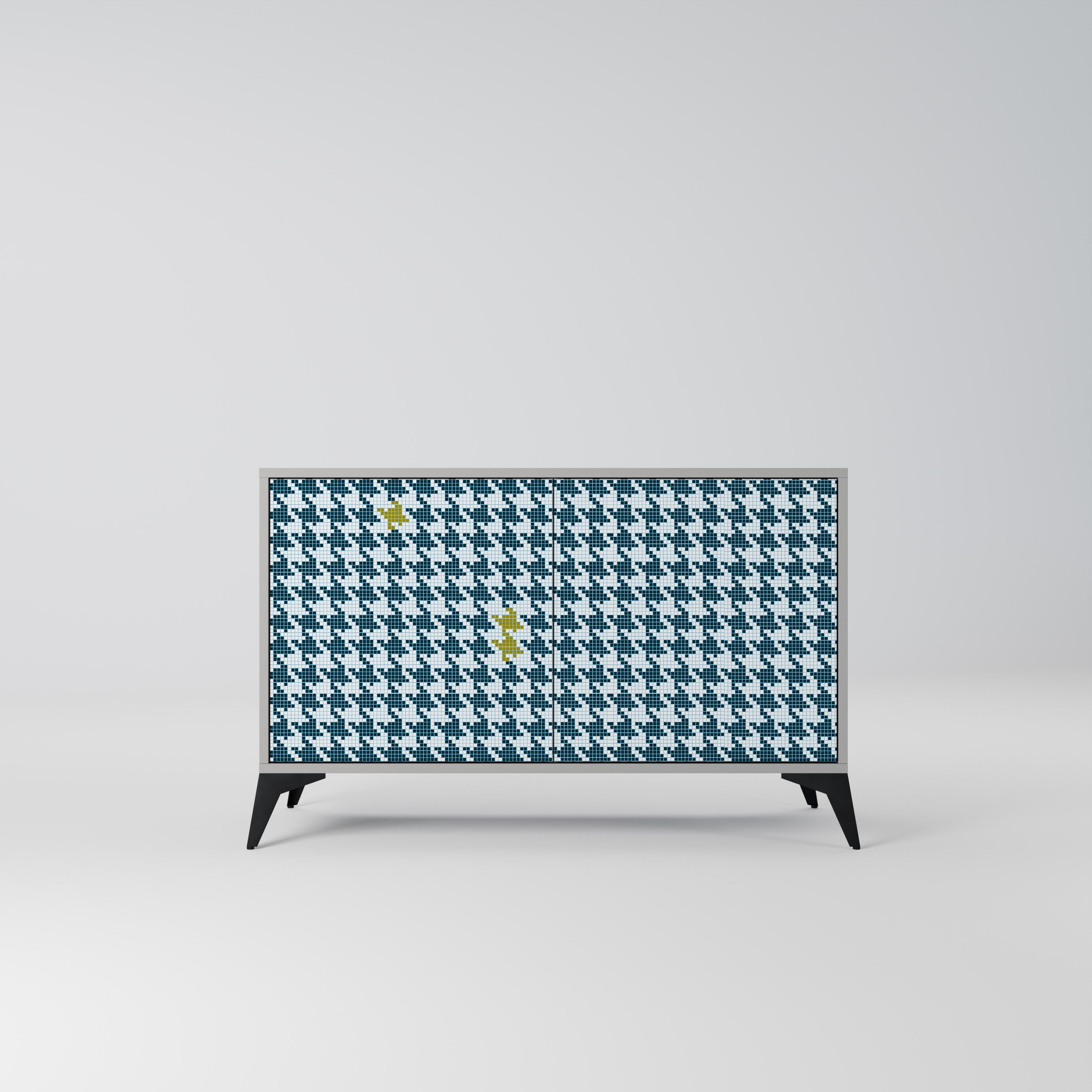 OUT OF CONTEXT Sideboard mit 2 Türen in Grau