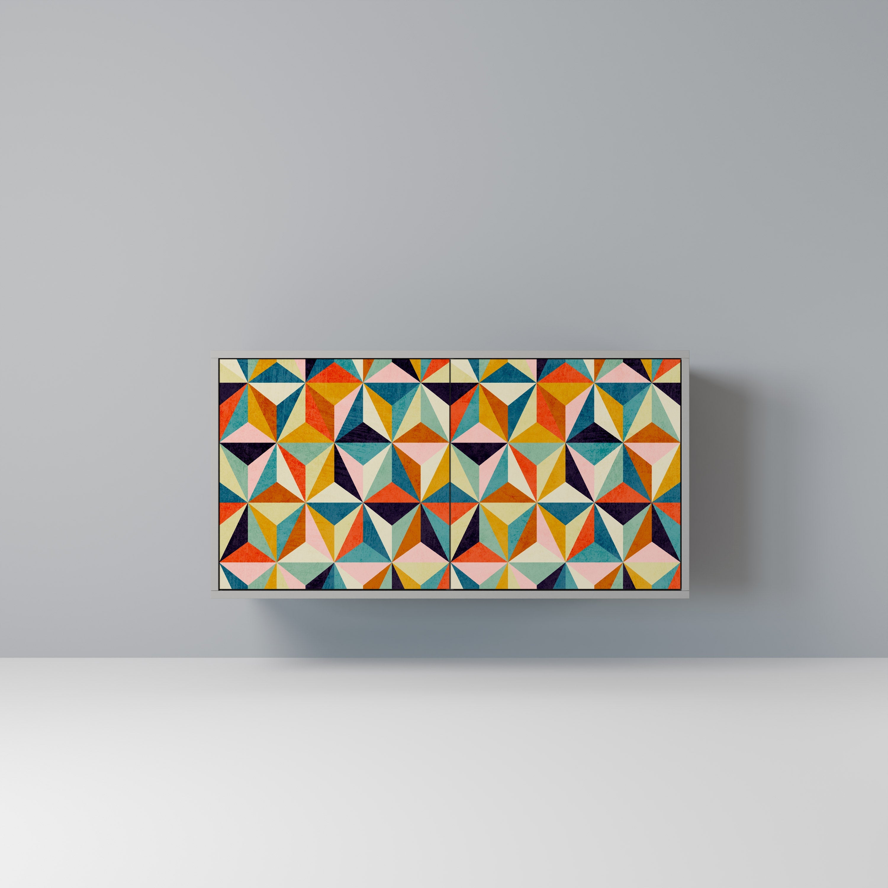 TESSELATE TREASURES Sideboard mit 2 Türen in Grau