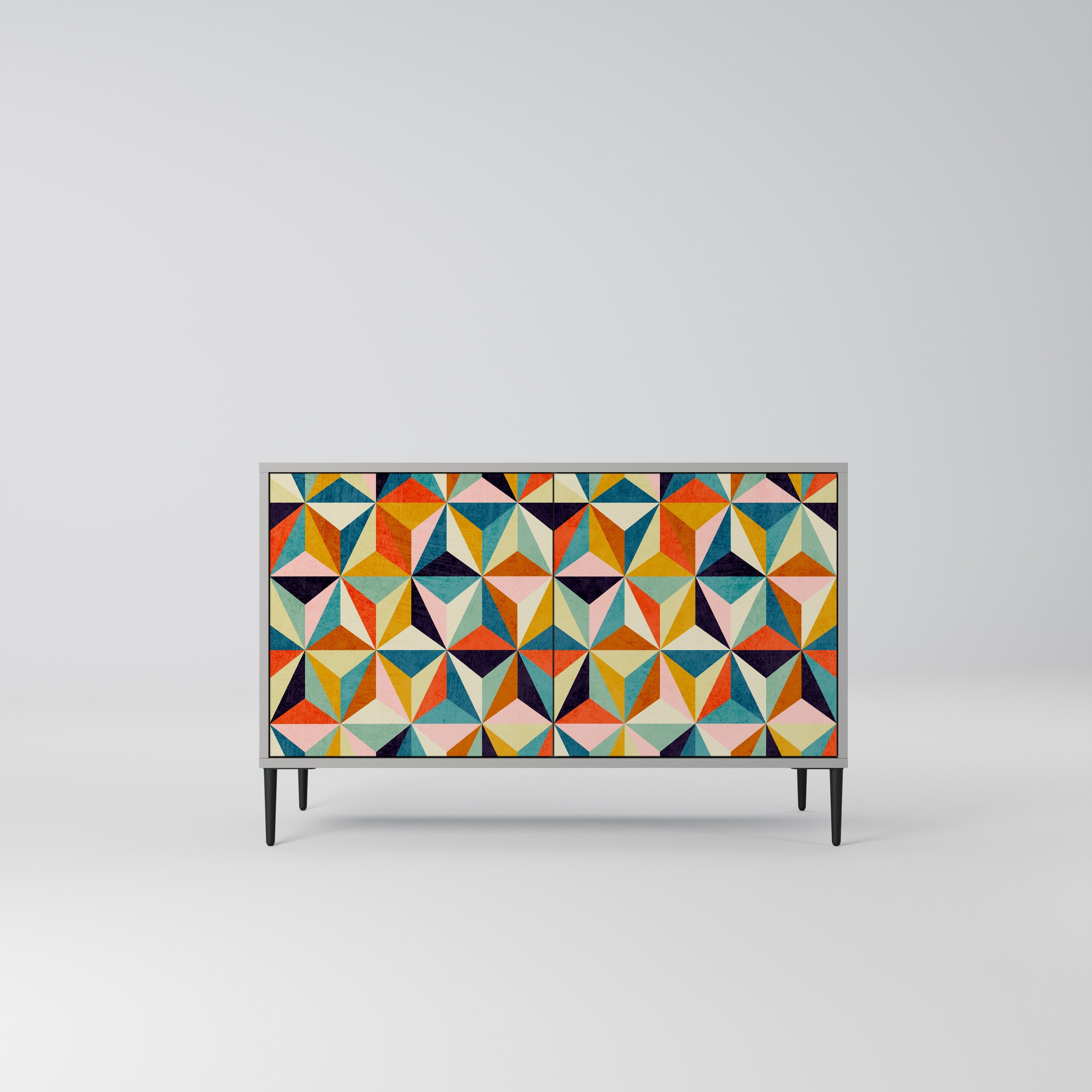 TESSELATE TREASURES Sideboard mit 2 Türen in Grau