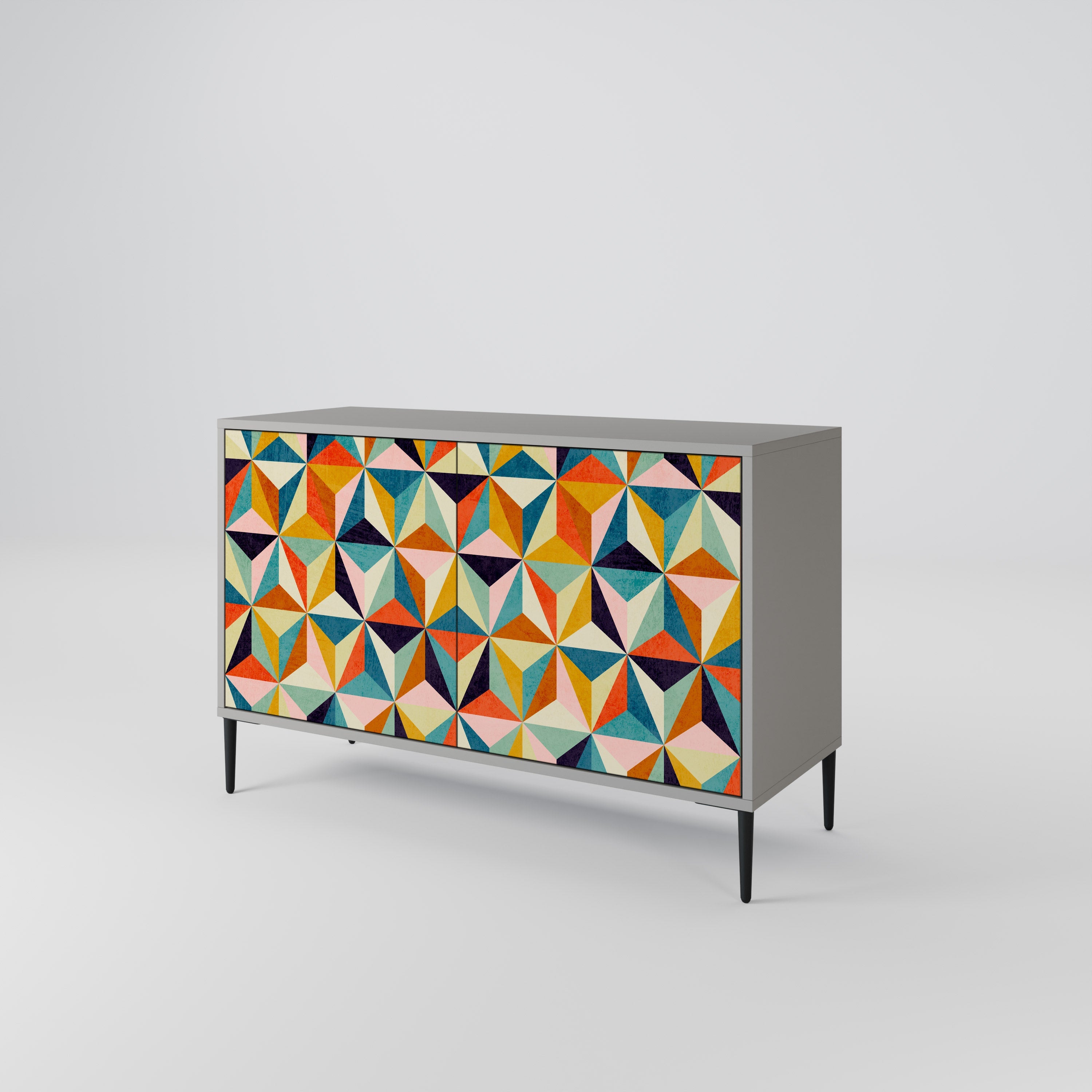 TESSELATE TREASURES Sideboard mit 2 Türen in Grau