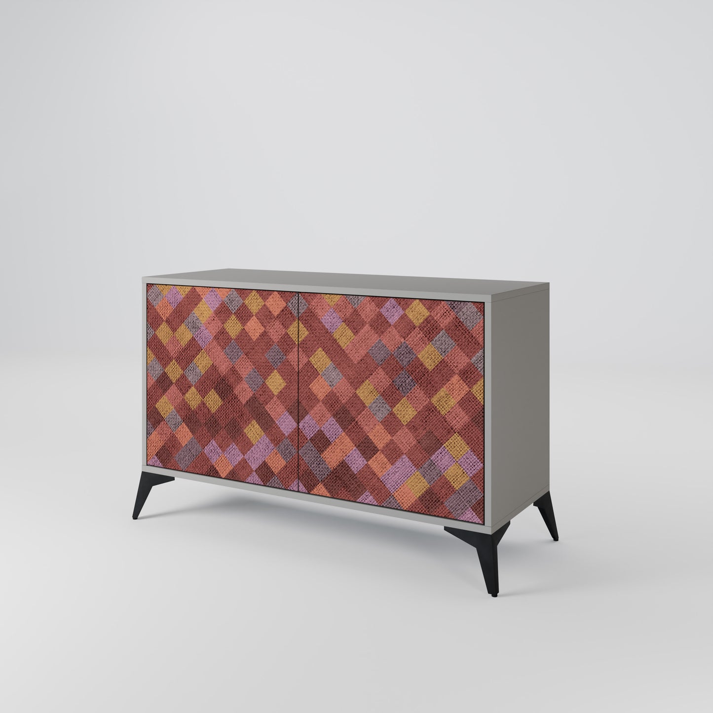 PAINTED SQUARES 2-türiges Sideboard