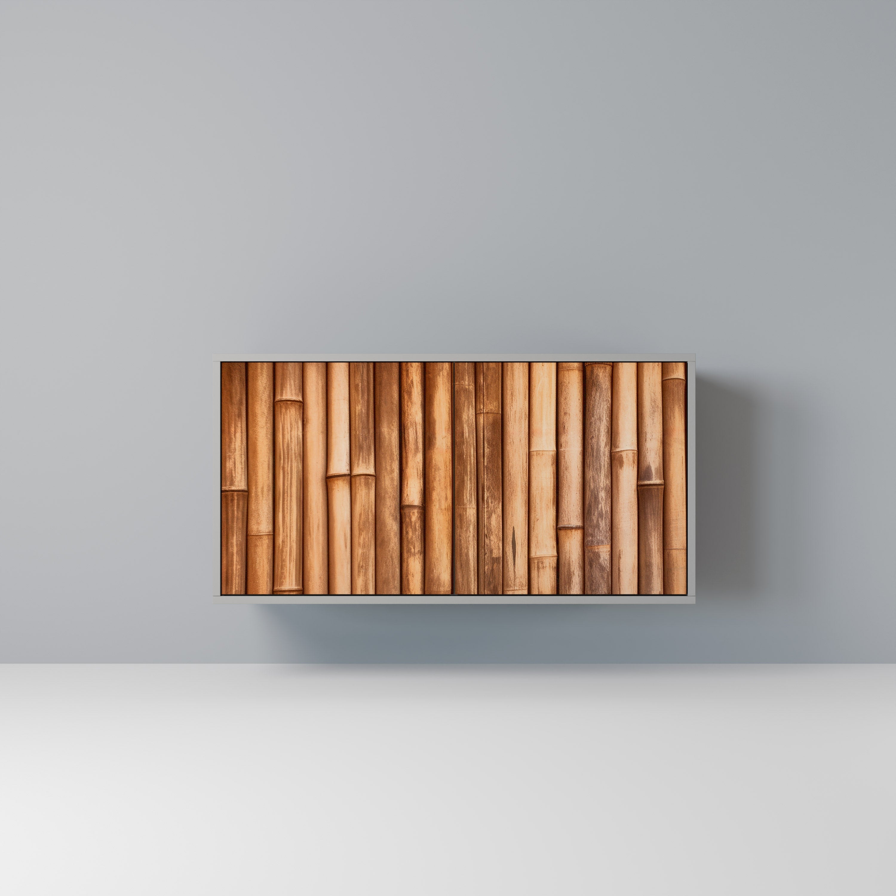 NATURAL WOOD Sideboard mit 2 Türen in Grau