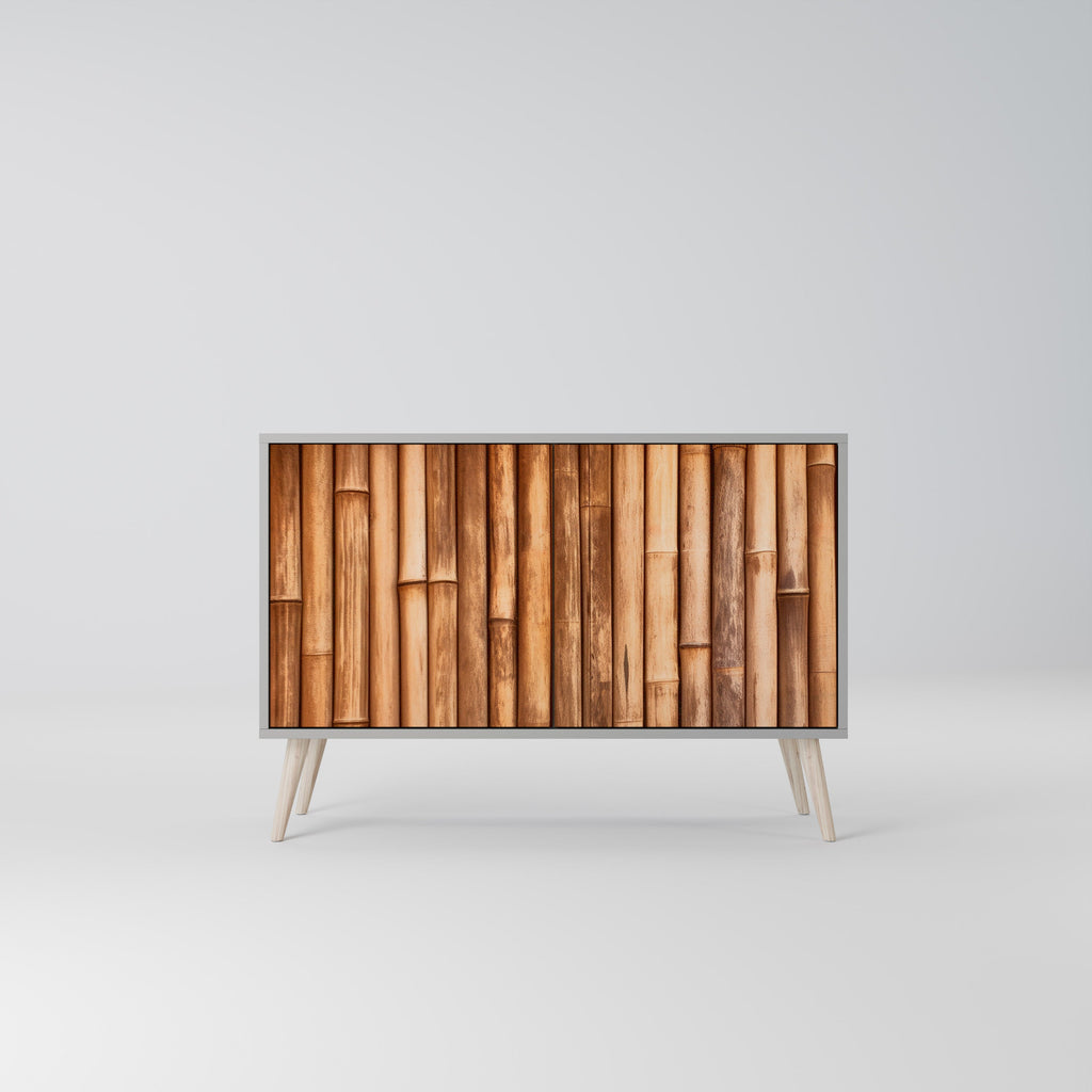 NATURAL WOOD Sideboard mit 2 Türen in Grau