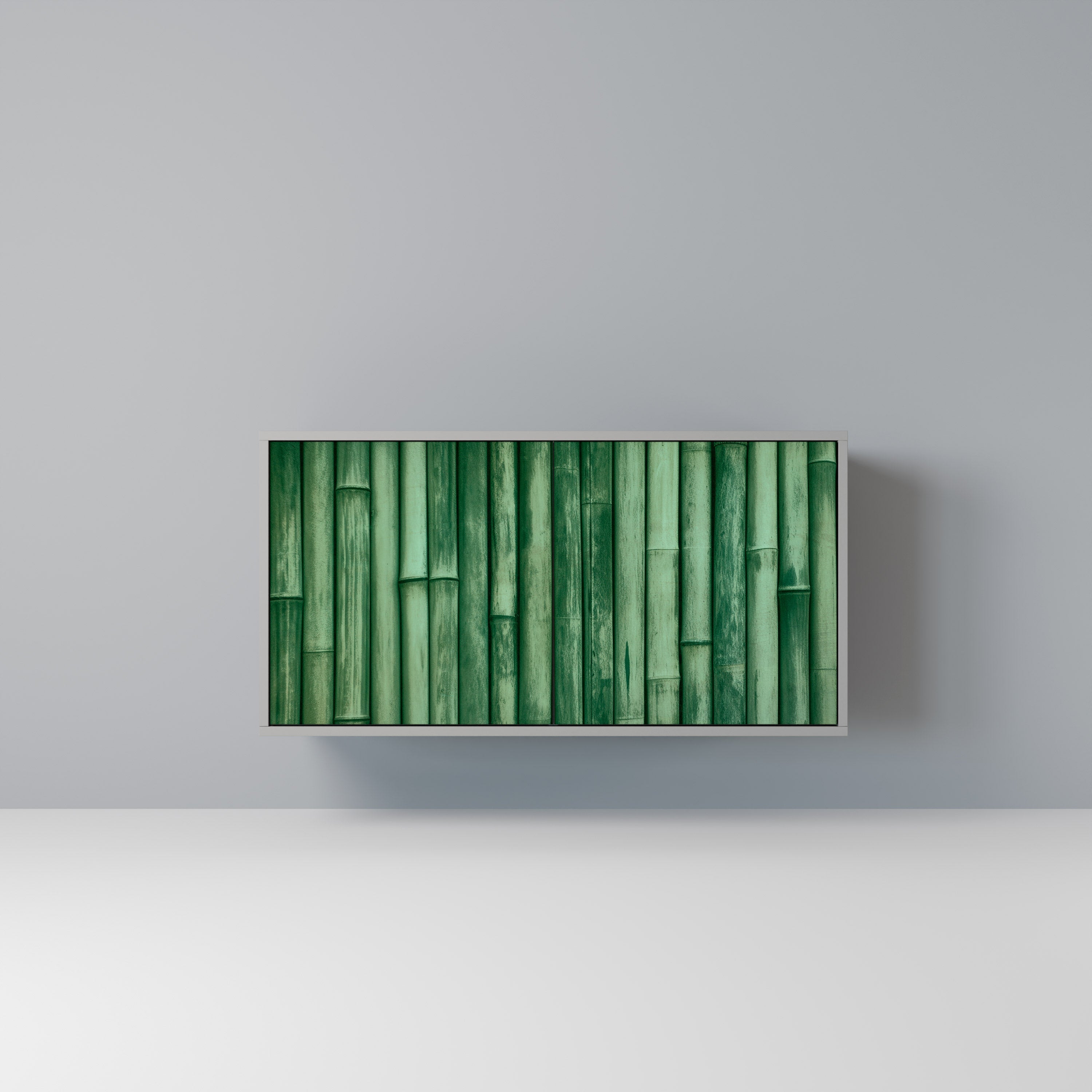 NATURAL GREEN Sideboard mit 2 Türen in Grau