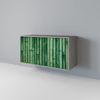 NATURAL GREEN Sideboard mit 2 Türen in Grau