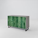 NATURAL GREEN Sideboard mit 2 Türen in Grau