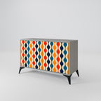 COLORFUL NOSTALGIA Sideboard mit 2 Türen in Grau