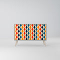 COLORFUL NOSTALGIA Sideboard mit 2 Türen in Grau