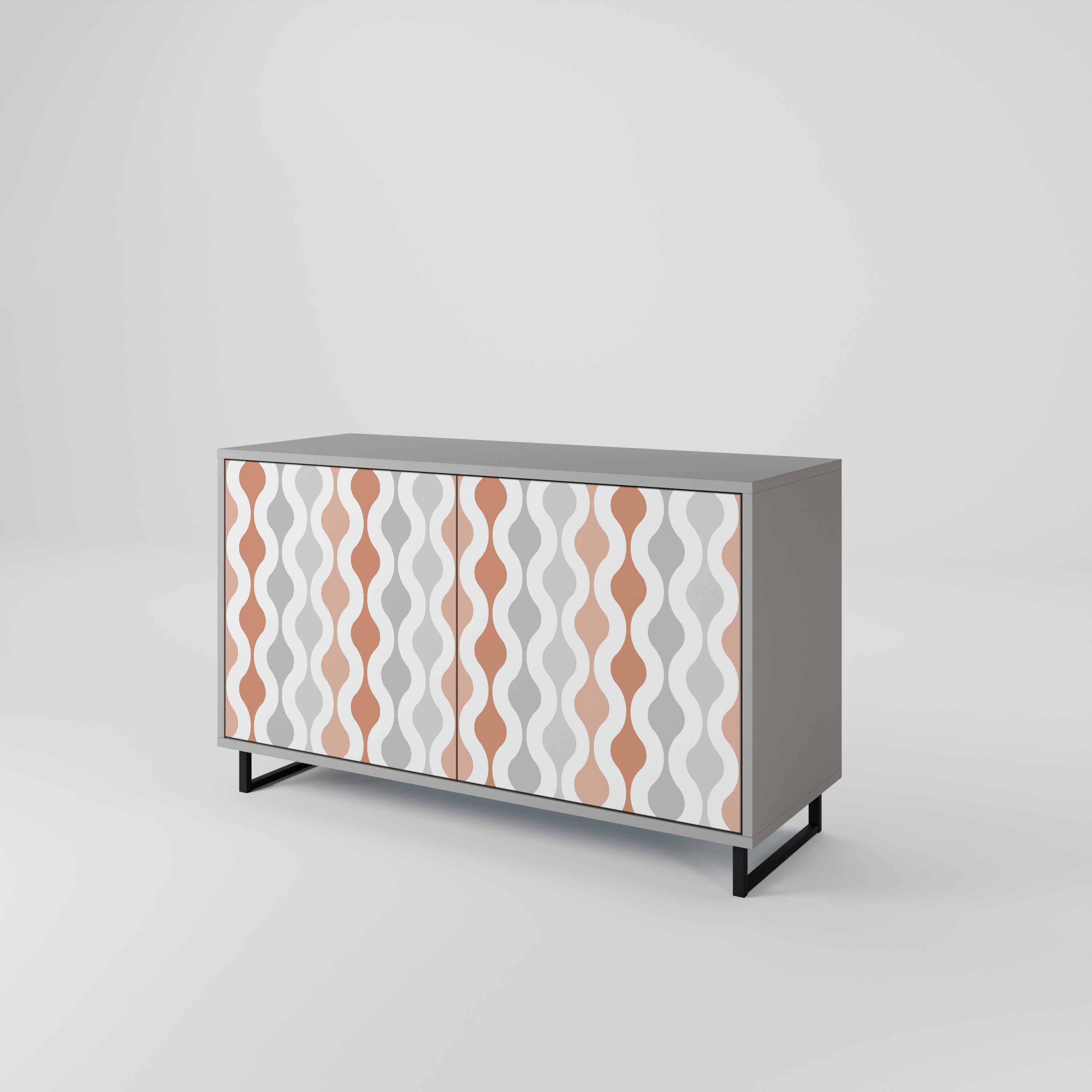 HAZY NOSTALGIA Sideboard mit 2 Türen in Grau