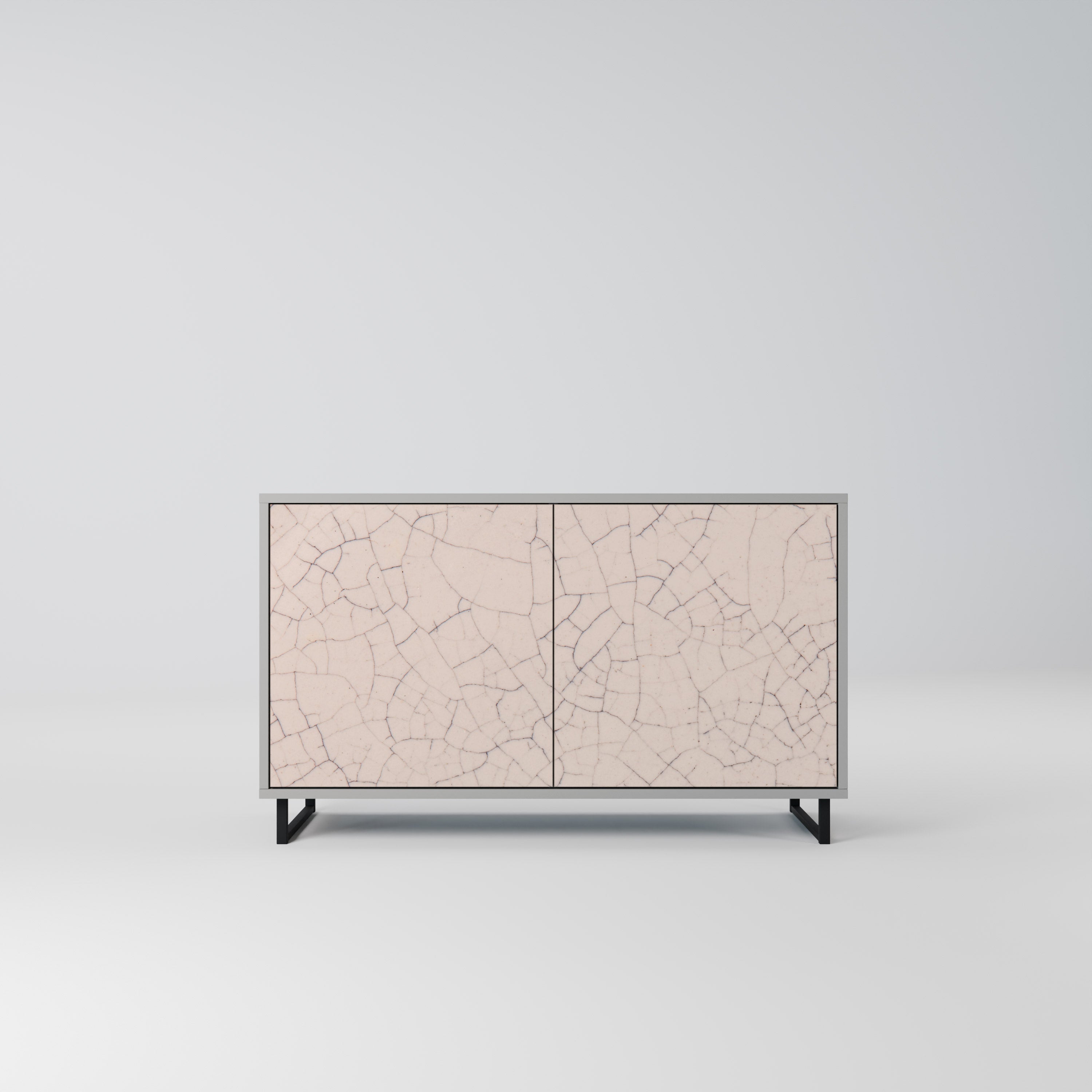 CERAMIC TEXTURE Sideboard mit 2 Türen in Grau