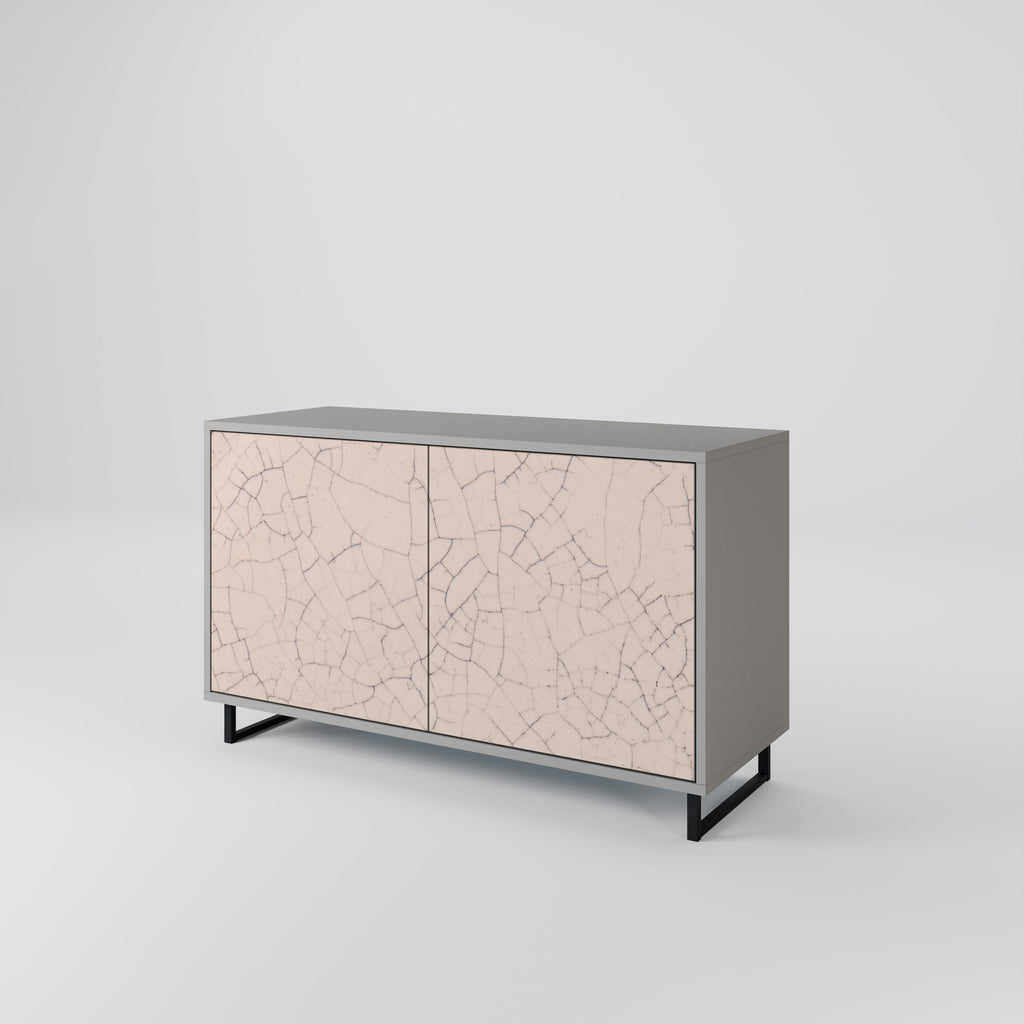 CERAMIC TEXTURE Sideboard mit 2 Türen in Grau