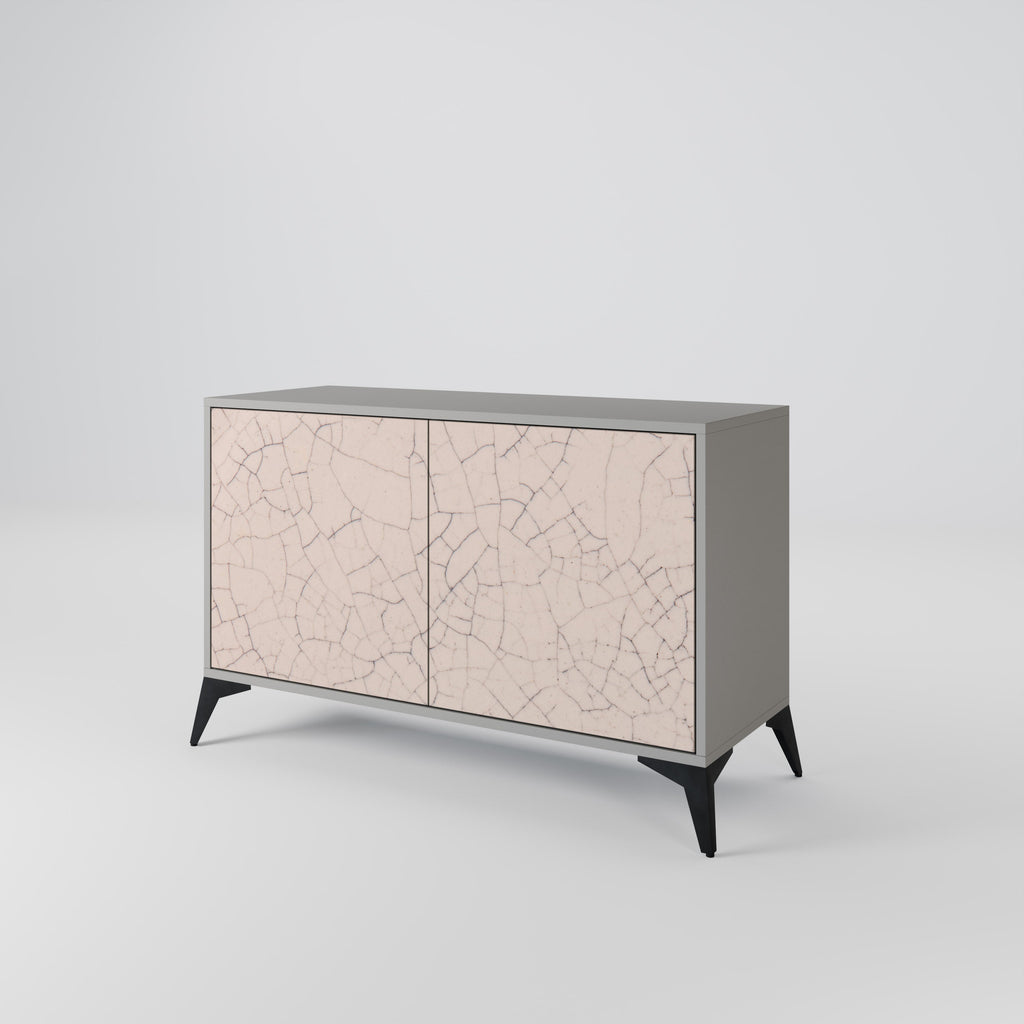 CERAMIC TEXTURE Sideboard mit 2 Türen in Grau