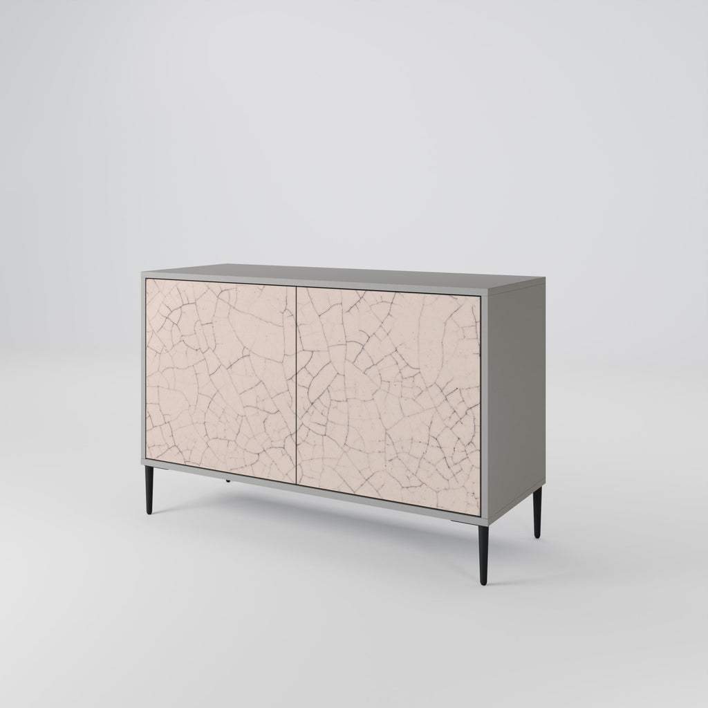 CERAMIC TEXTURE Sideboard mit 2 Türen in Grau