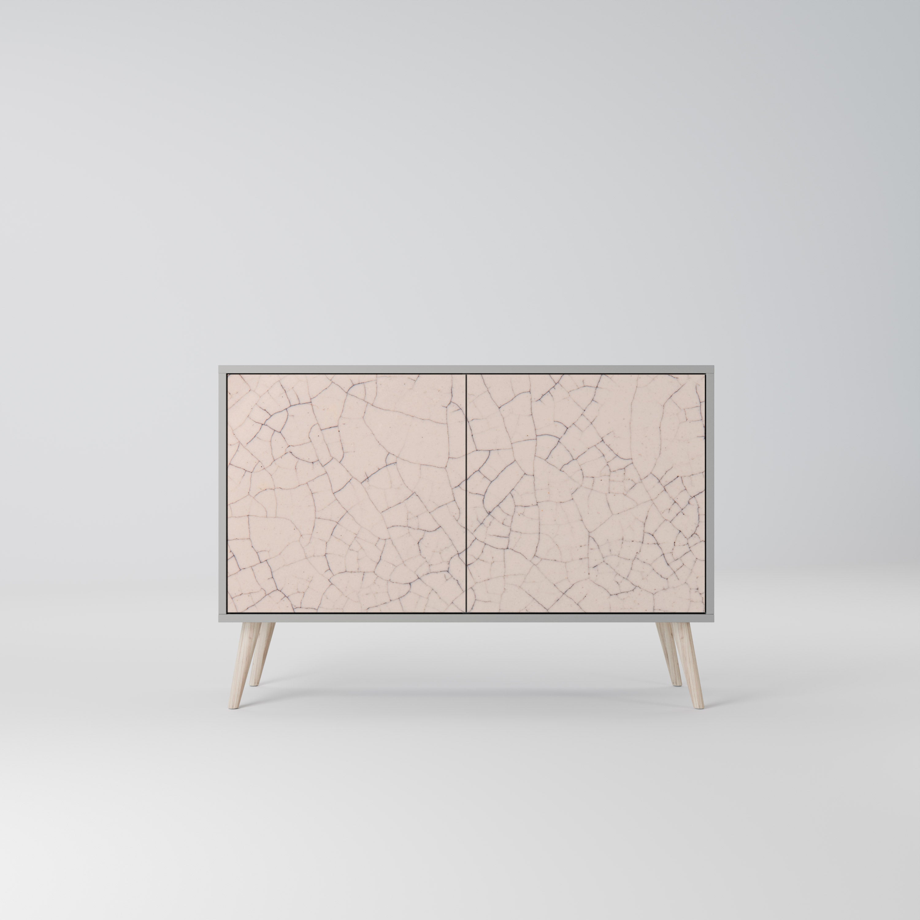 CERAMIC TEXTURE Sideboard mit 2 Türen in Grau