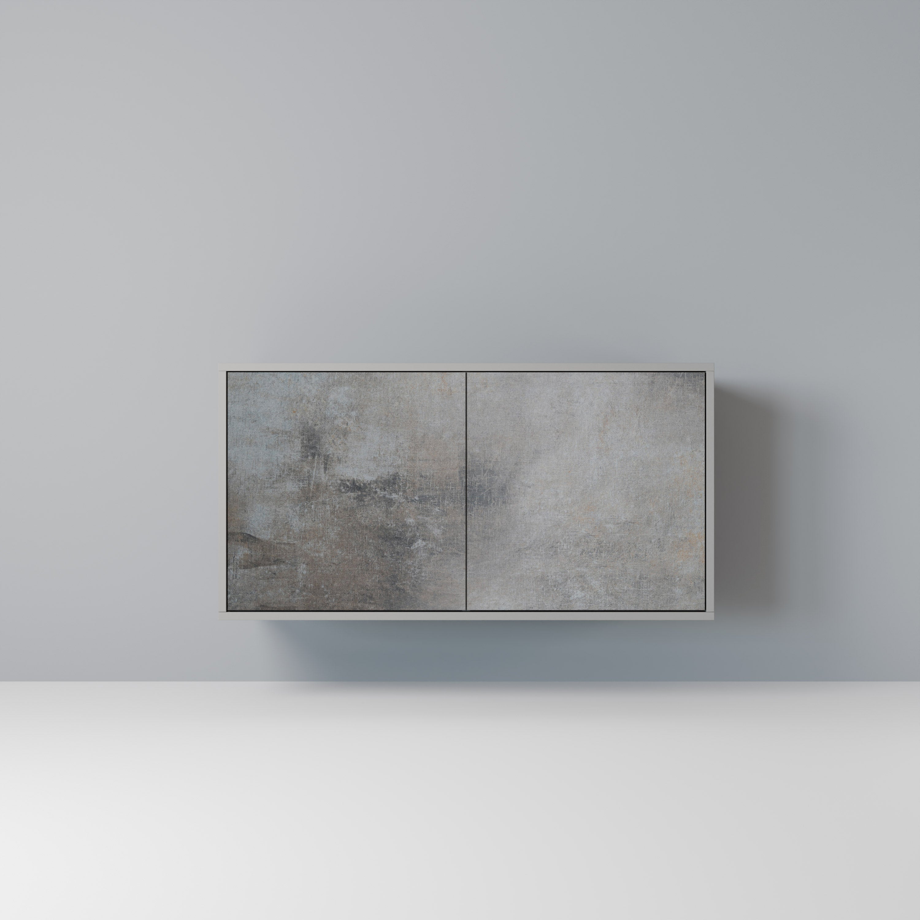 CONCRETE WALL Sideboard mit 2 Türen in Grau