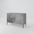 CONCRETE WALL Sideboard mit 2 Türen in Grau