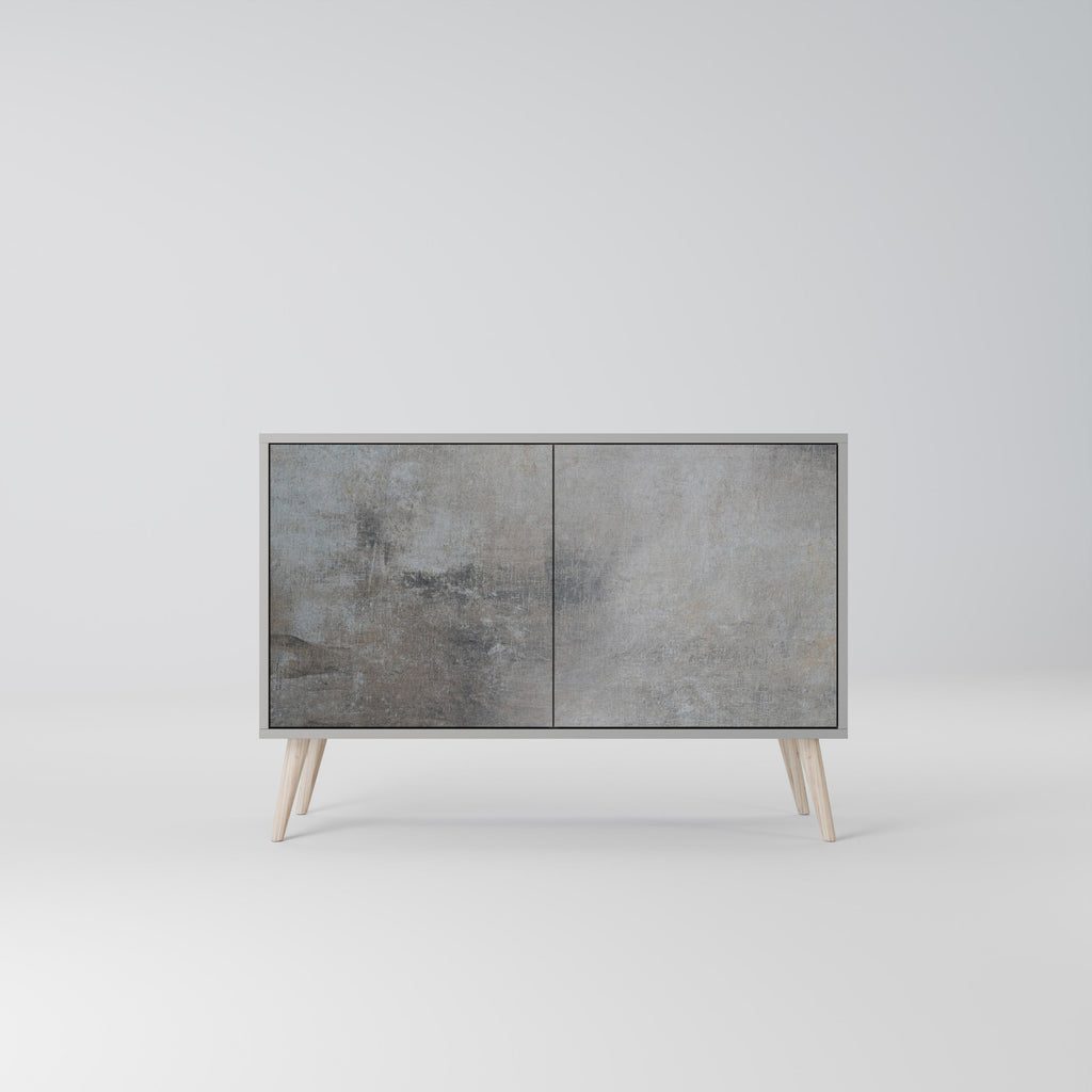 CONCRETE WALL Sideboard mit 2 Türen in Grau