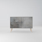 CONCRETE WALL Sideboard mit 2 Türen in Grau