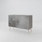 CONCRETE WALL Sideboard mit 2 Türen in Grau