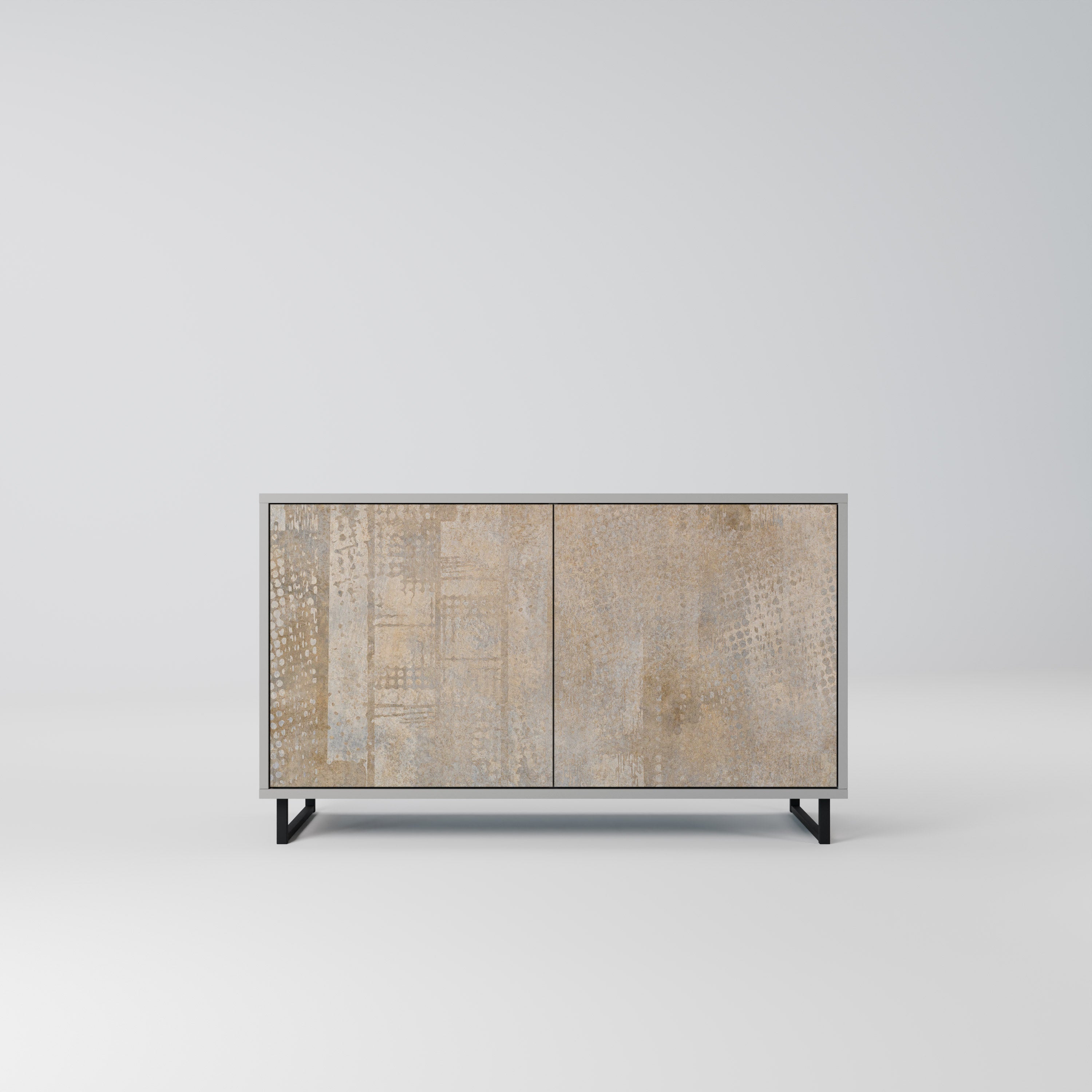 SCREEN ERROR Sideboard mit 2 Türen in Grau