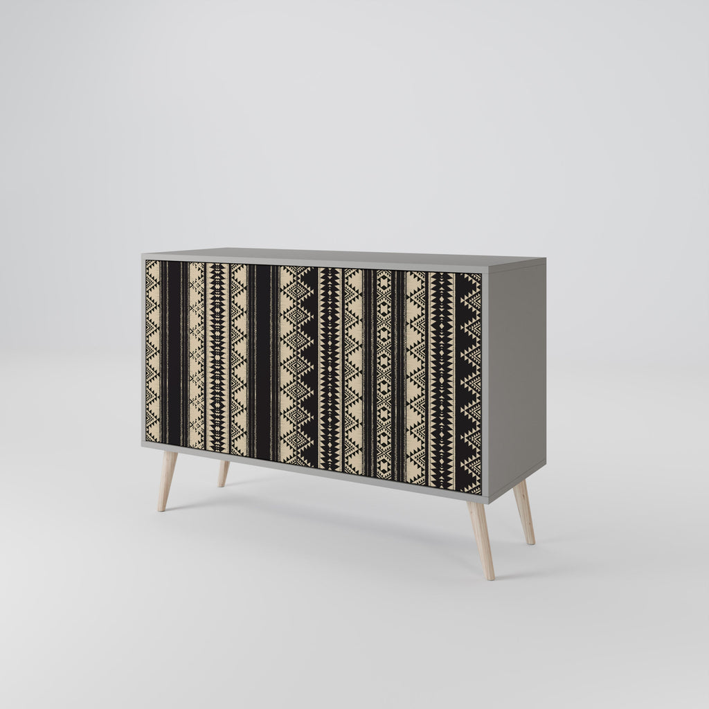 AZTEC Sideboard mit 2 Türen in Grau
