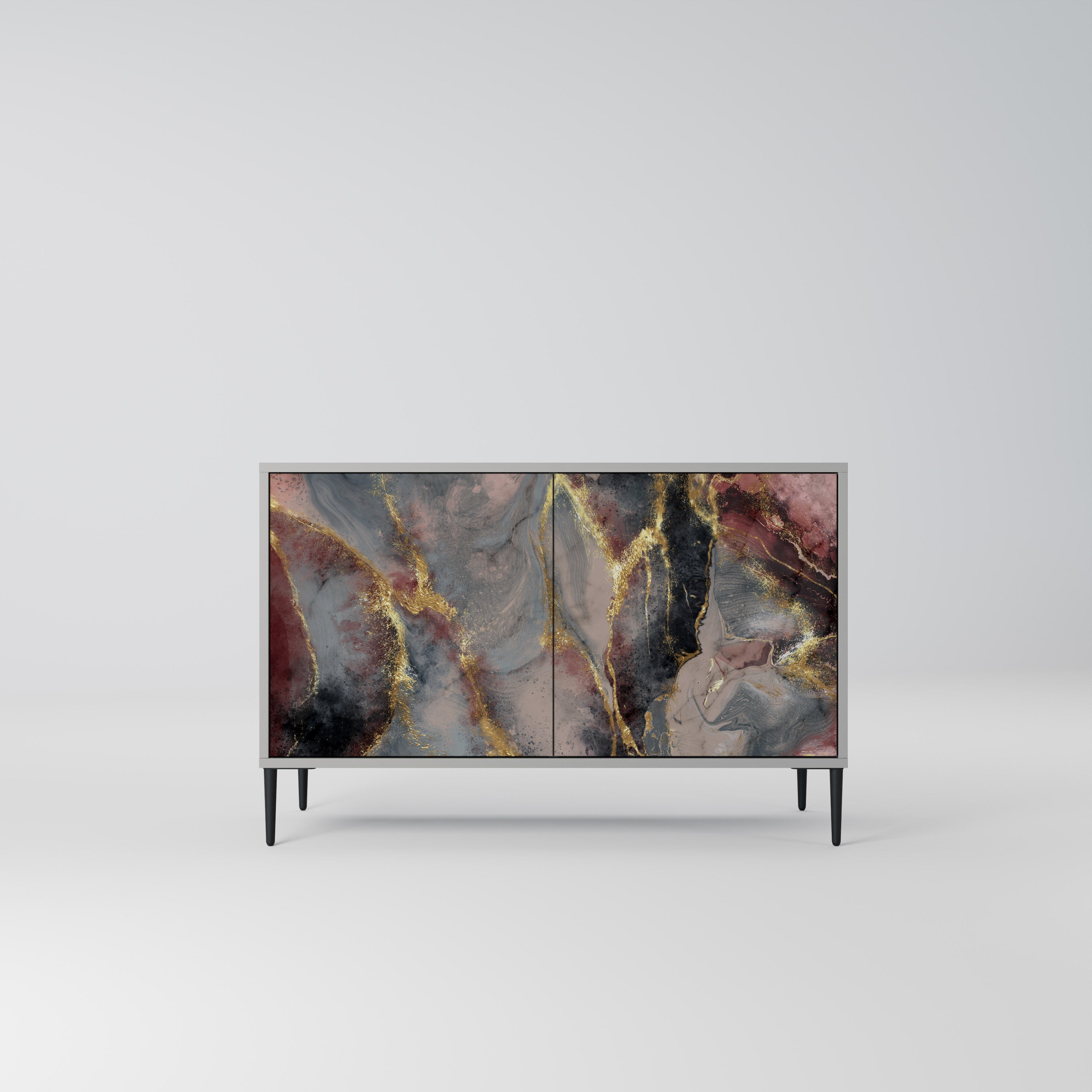 GOLDEN TIDES Sideboard mit 2 Türen in Grau