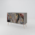 GOLDEN TIDES Sideboard mit 2 Türen in Grau