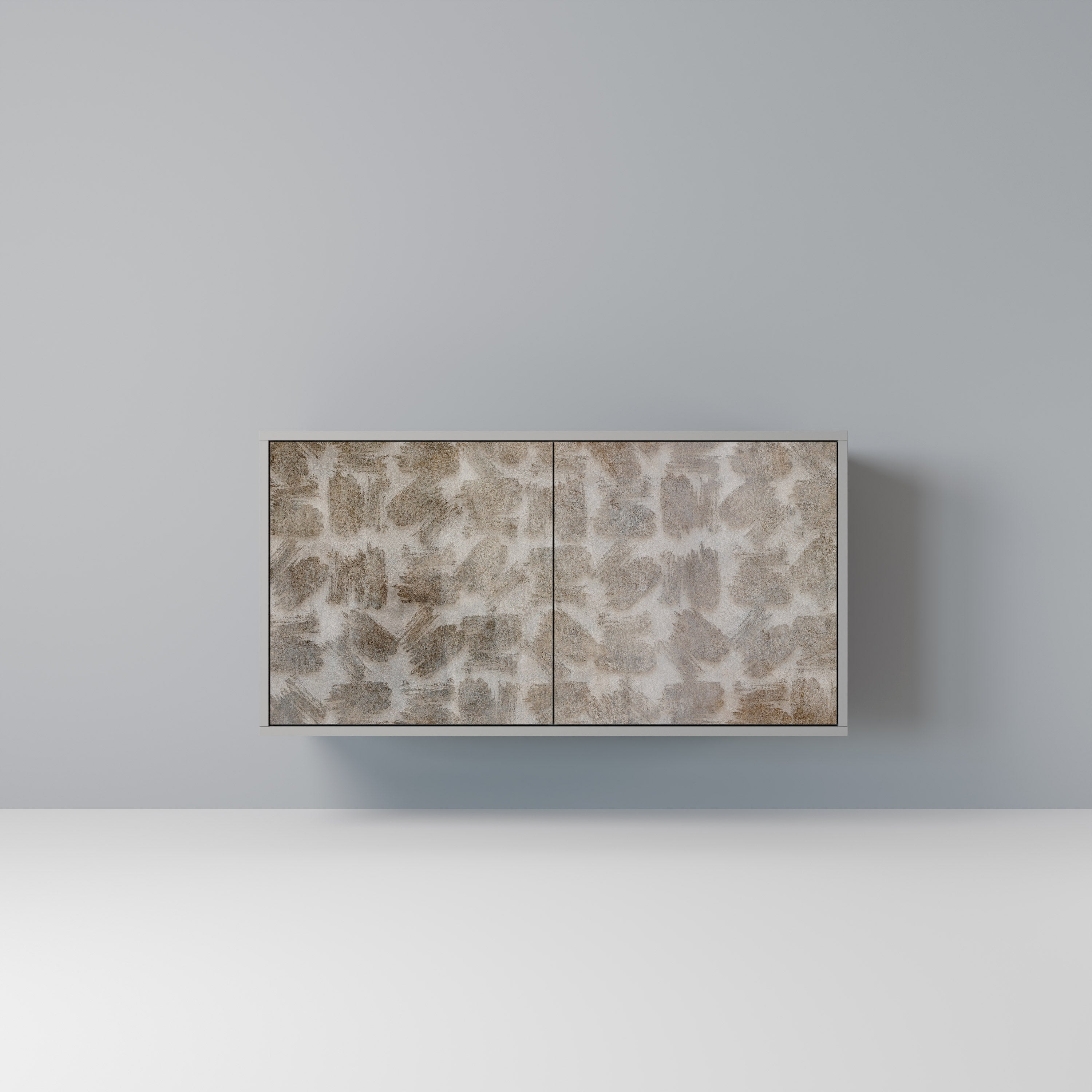 SLIGHTLY BLURRED Sideboard mit 2 Türen in Grau