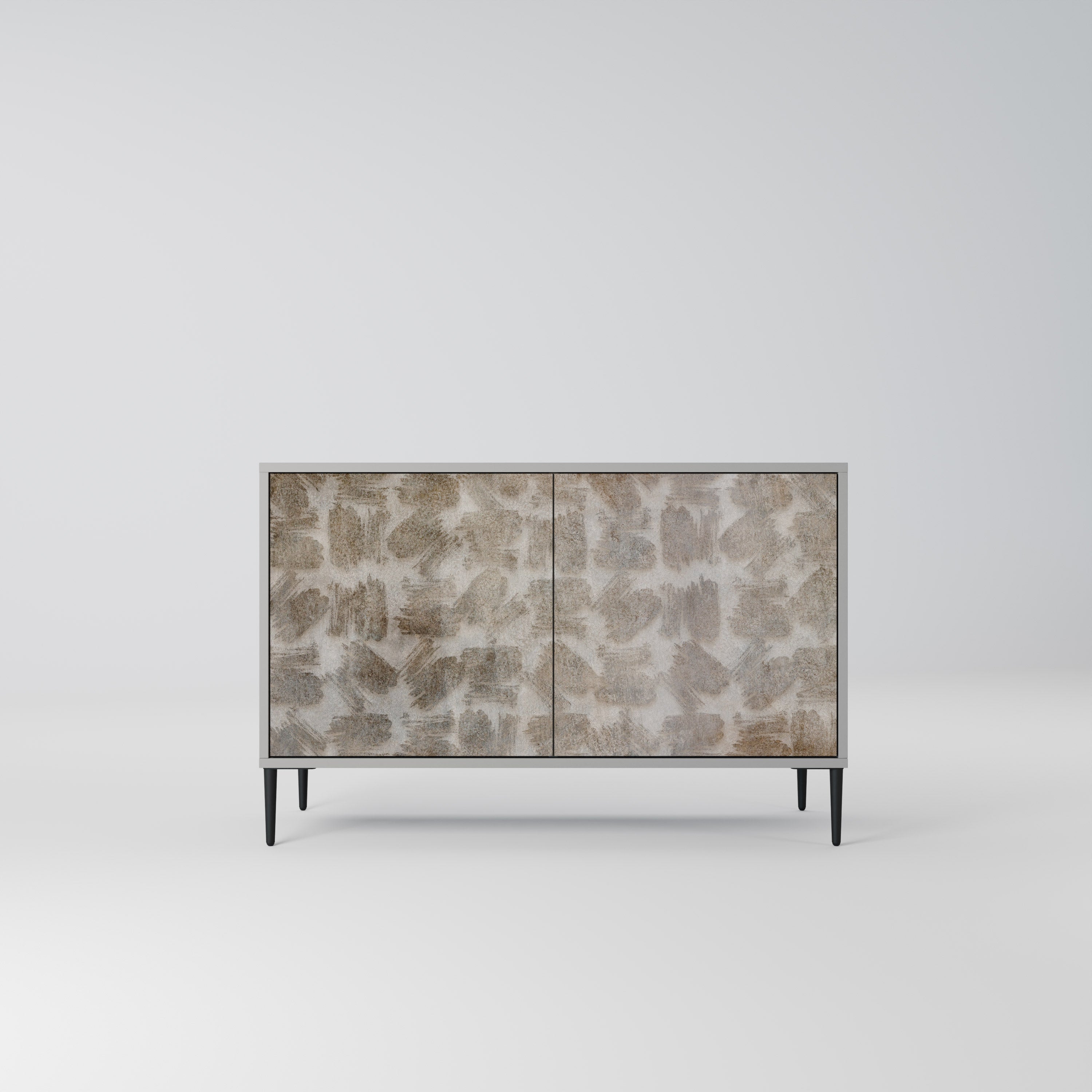 SLIGHTLY BLURRED Sideboard mit 2 Türen in Grau