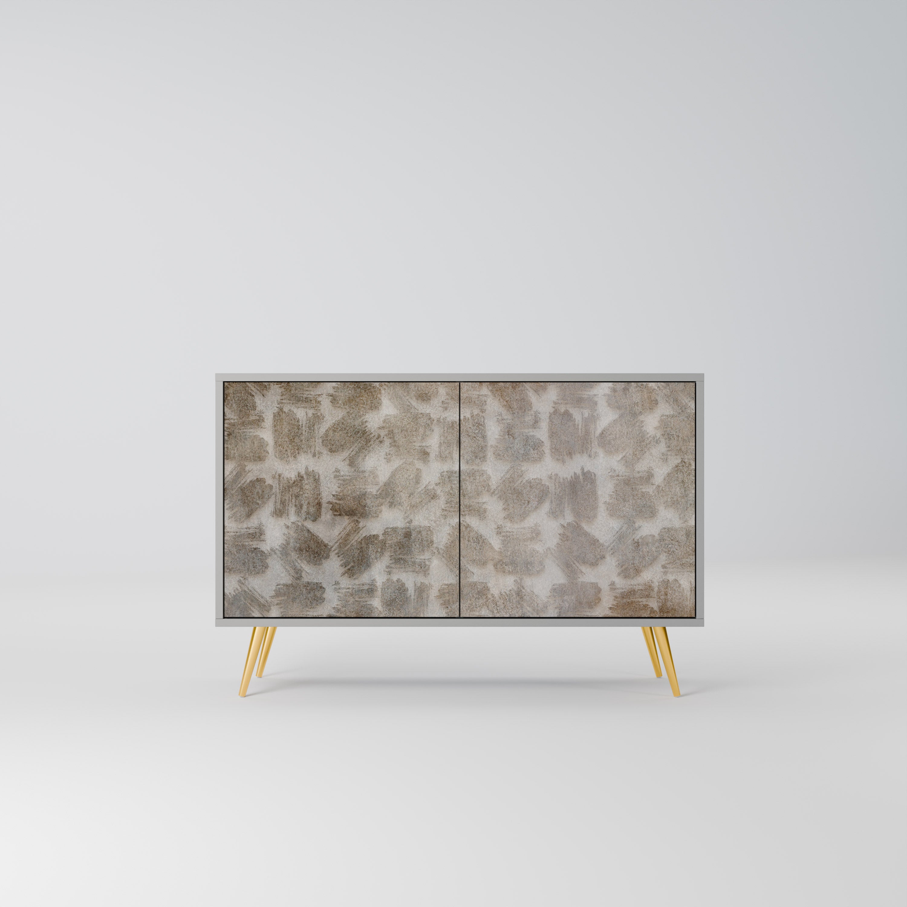 SLIGHTLY BLURRED Sideboard mit 2 Türen in Grau