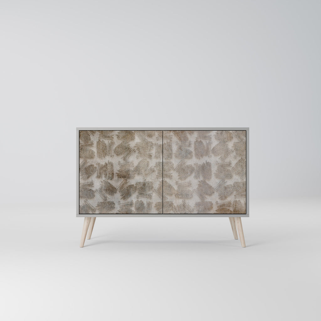 SLIGHTLY BLURRED Sideboard mit 2 Türen in Grau