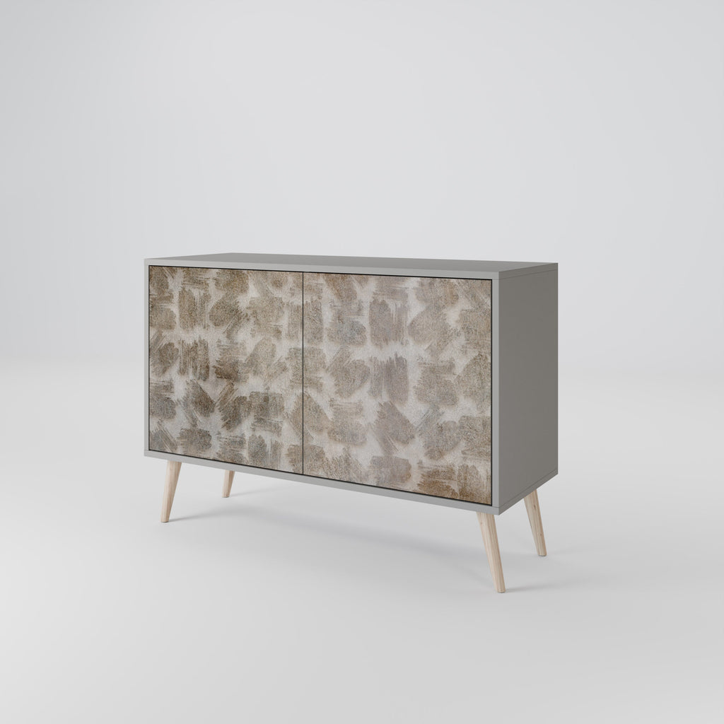 SLIGHTLY BLURRED Sideboard mit 2 Türen in Grau
