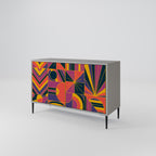 ELECTRIC PATTERNS Sideboard mit 2 Türen in Grau