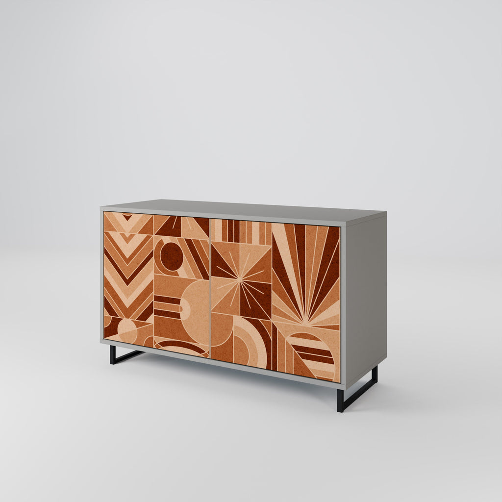 PRISM MOSAIC Sideboard mit 2 Türen in Grau