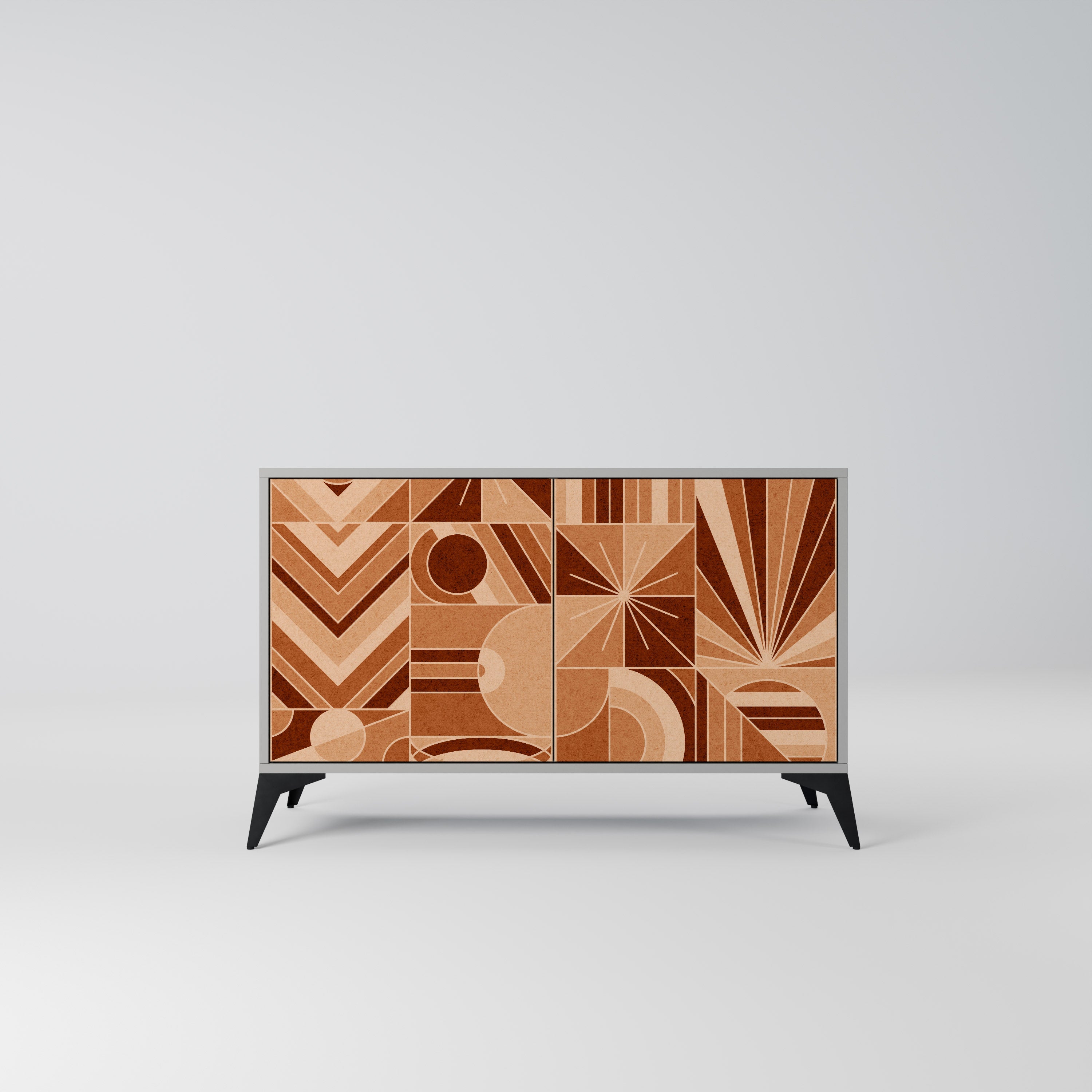 PRISM MOSAIC Sideboard mit 2 Türen in Grau
