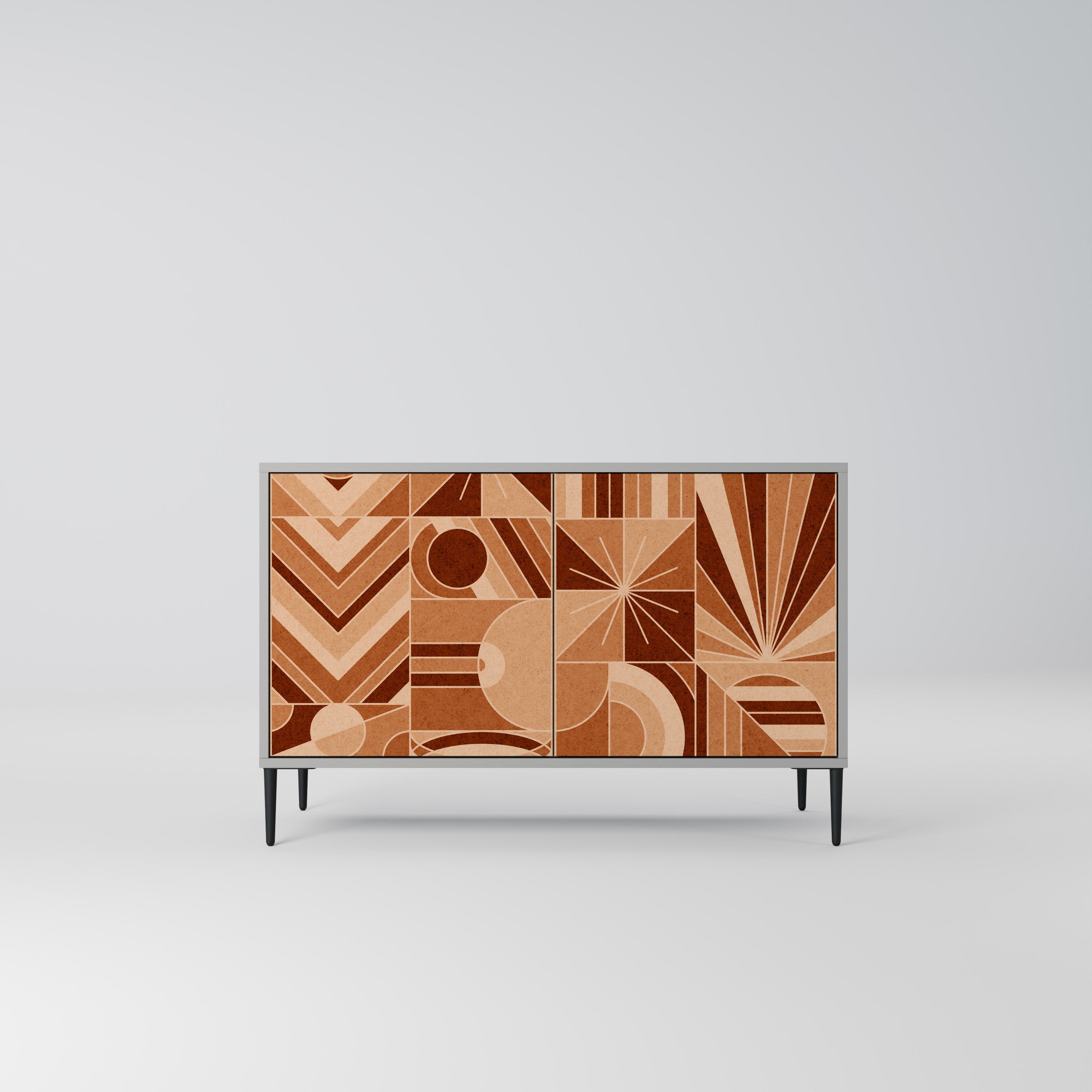 PRISM MOSAIC Sideboard mit 2 Türen in Grau