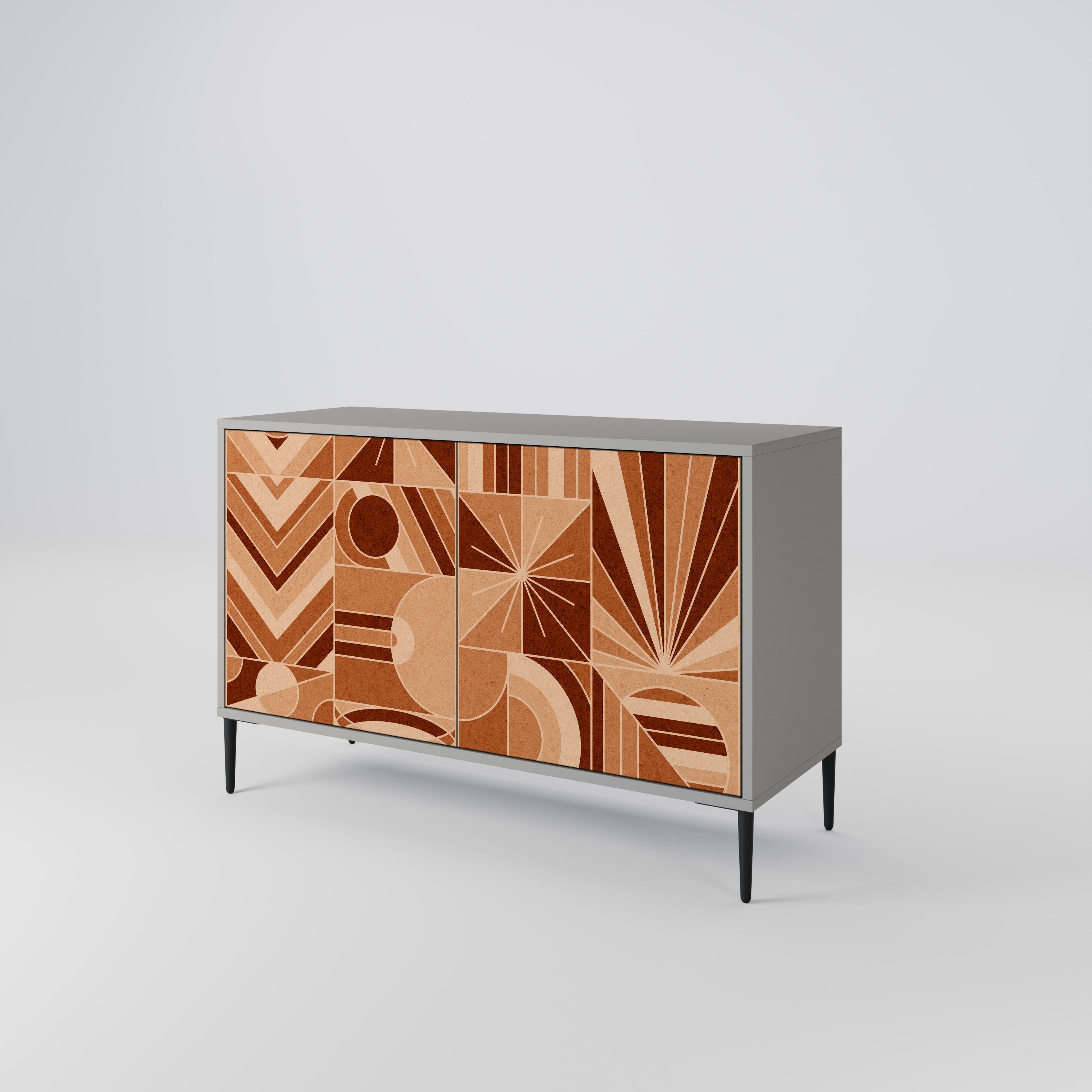 PRISM MOSAIC Sideboard mit 2 Türen in Grau