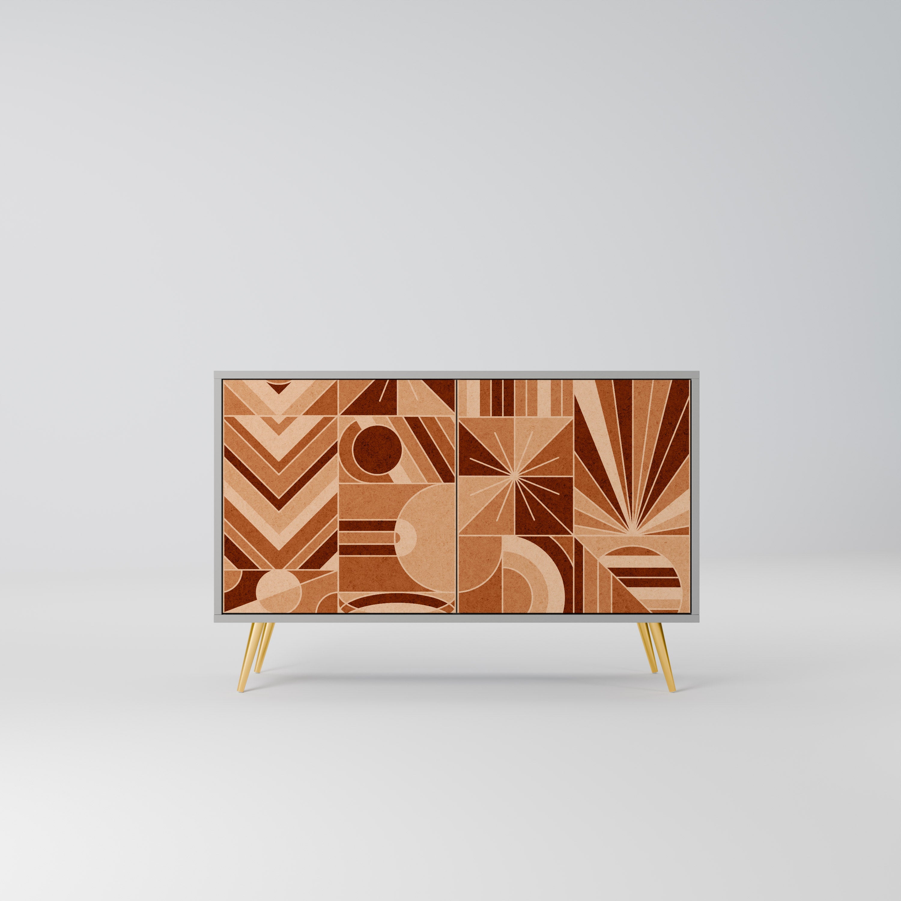 PRISM MOSAIC Sideboard mit 2 Türen in Grau