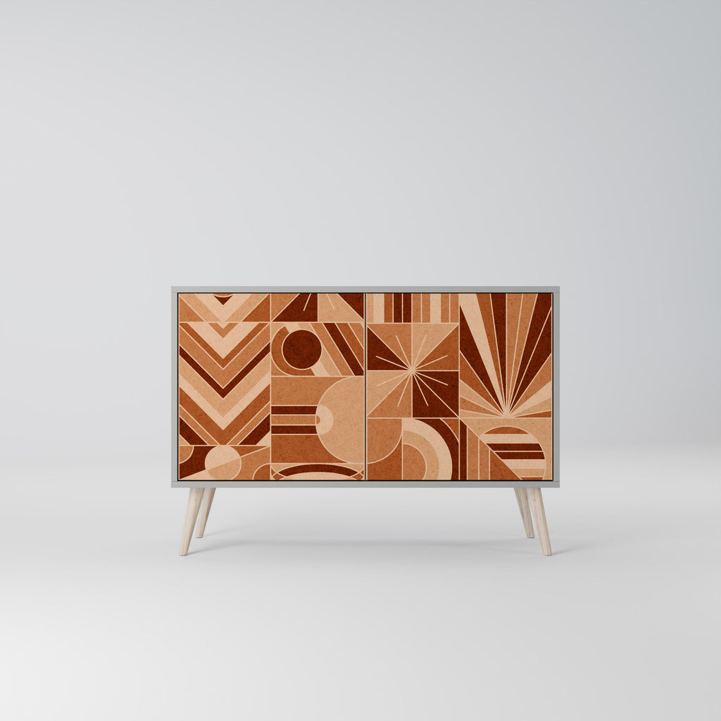 PRISM MOSAIC Sideboard mit 2 Türen in Grau