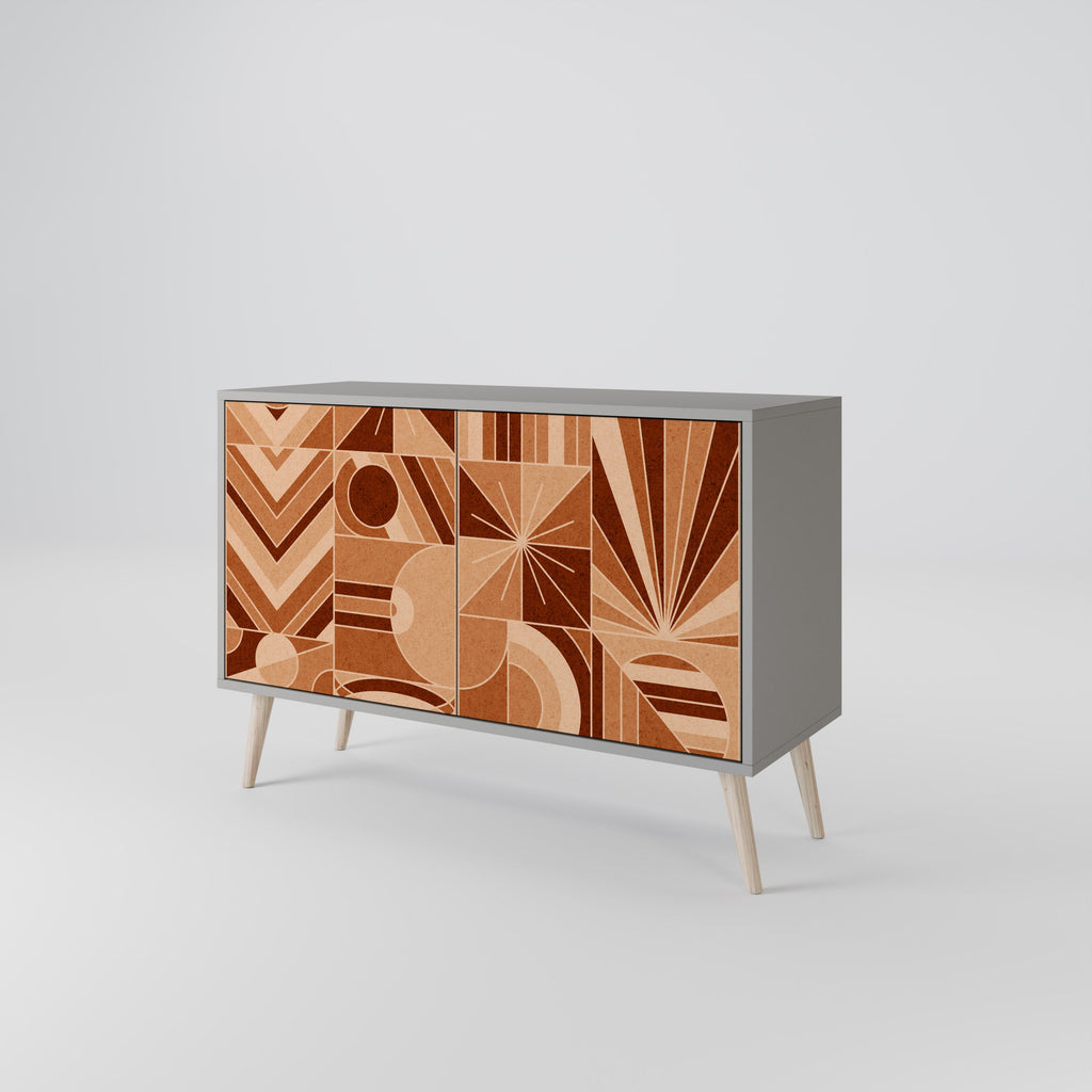 PRISM MOSAIC Sideboard mit 2 Türen in Grau