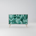 HARMONIC GRID Sideboard mit 2 Türen in Grau