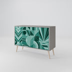 HARMONIC GRID Sideboard mit 2 Türen in Grau