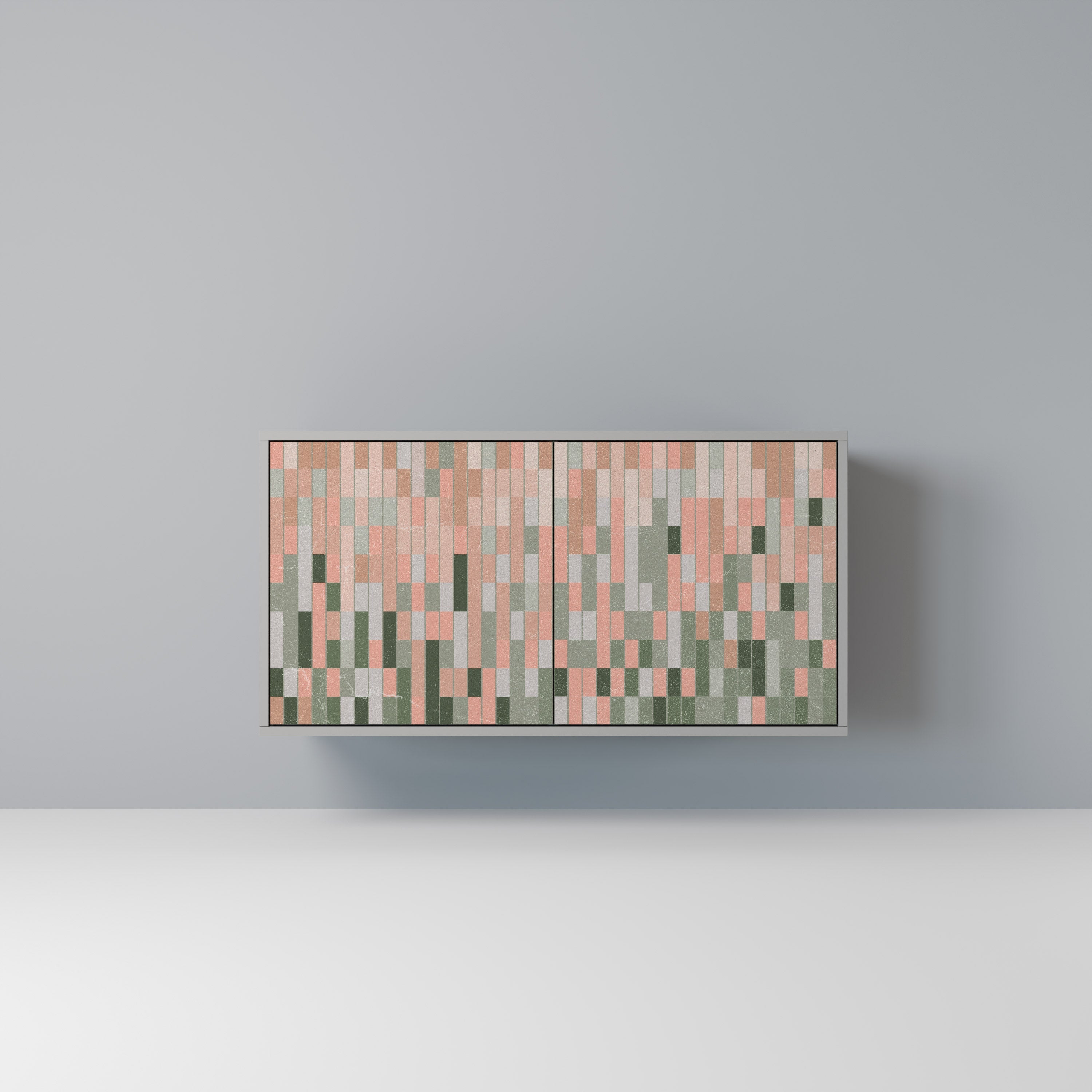 BUILDING THE FUTURE Sideboard mit 2 Türen in Grau