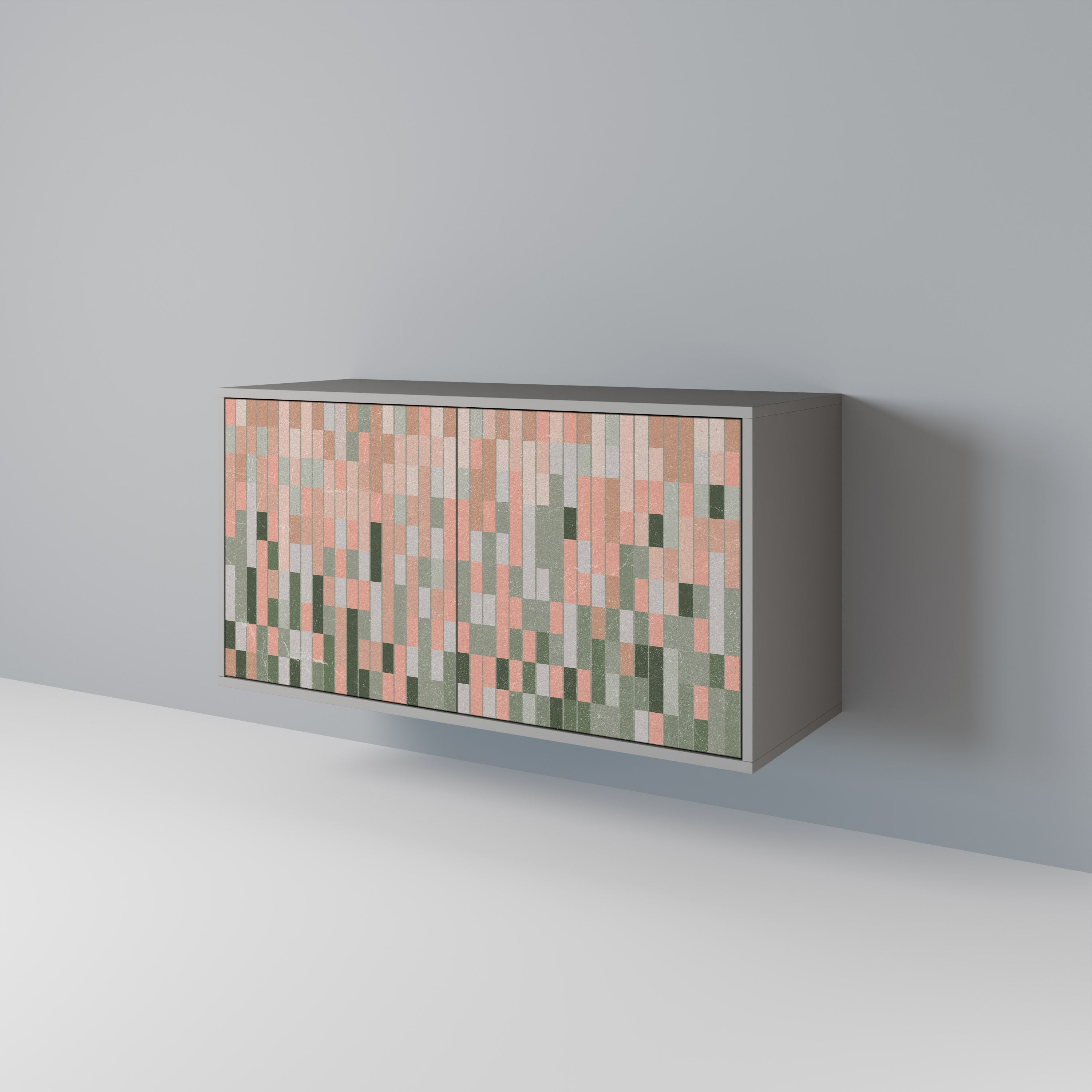 BUILDING THE FUTURE Sideboard mit 2 Türen in Grau